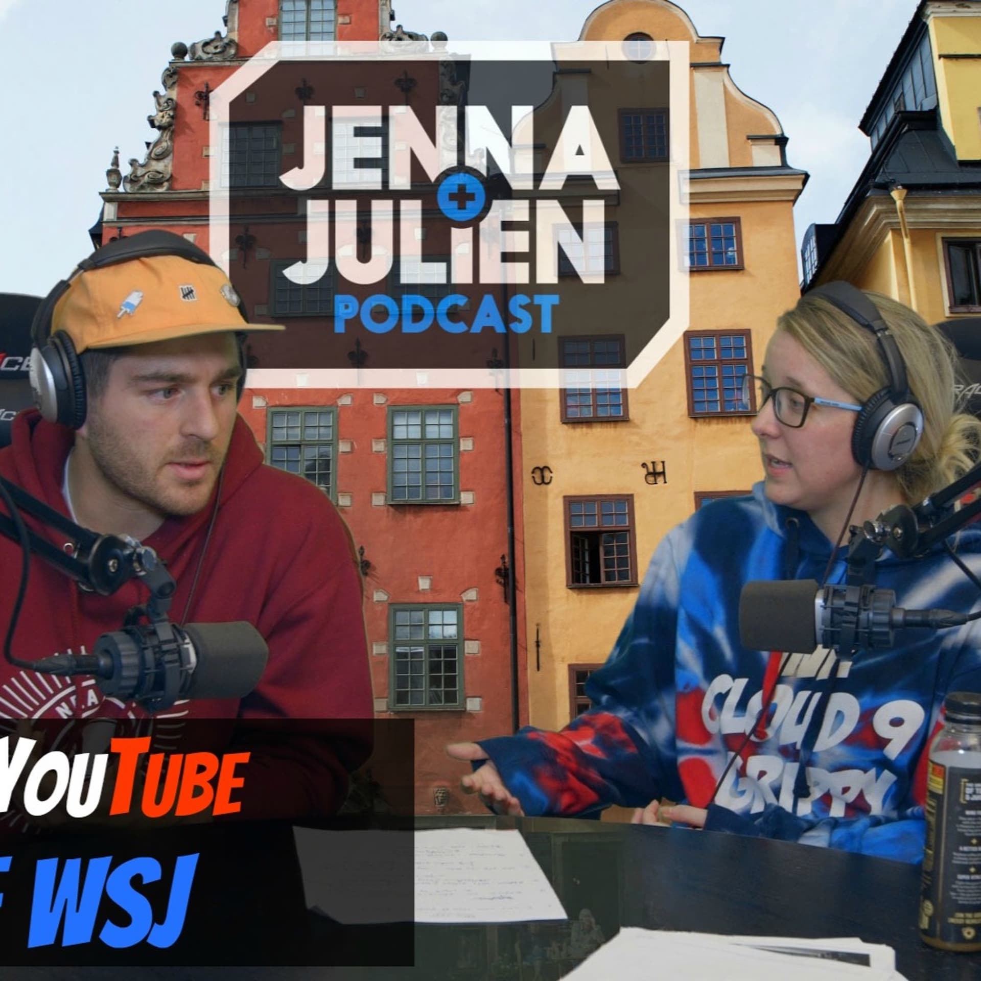 Podcast #129 -  PewDiePie, YouTube & The WSJ - Jenna & Julien Podcast cover