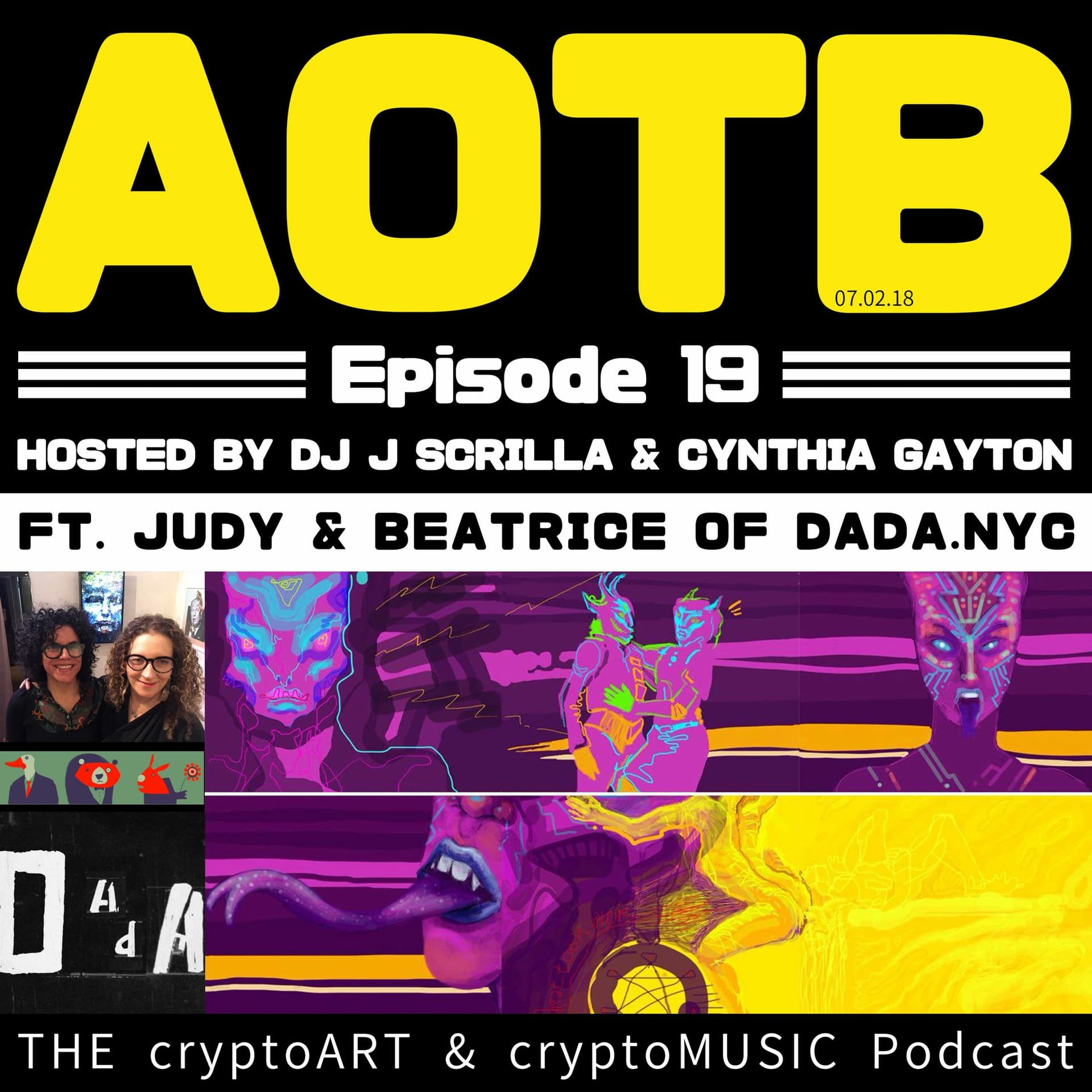 Episode 19 | A Conversation w/Judy & Bea of dada.nyc - ART ON THE BLOCKCHAIN Podcast cover