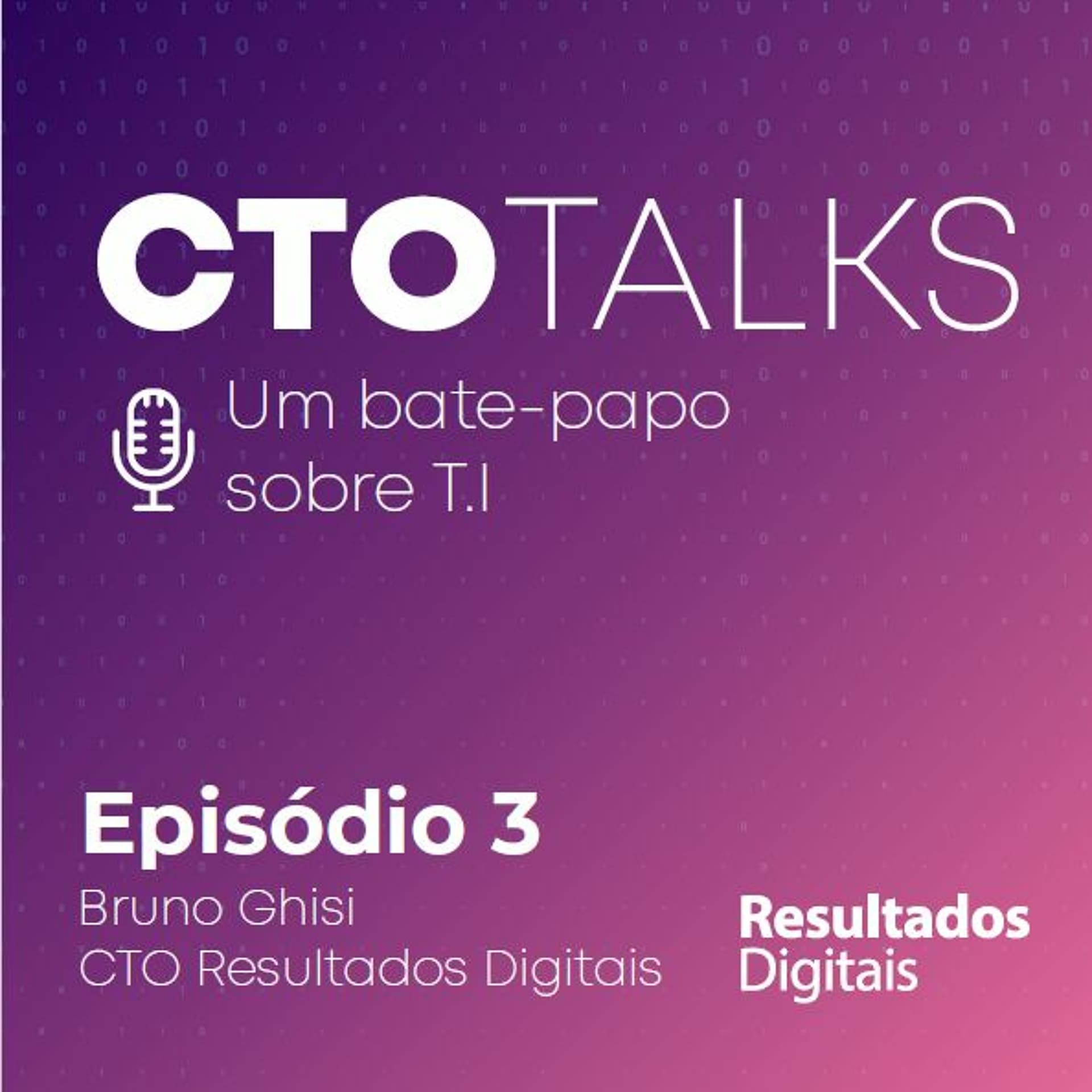 Episódio #3 - Bruno Ghisi, CTO na Resultados Digitais - CTO Talks cover