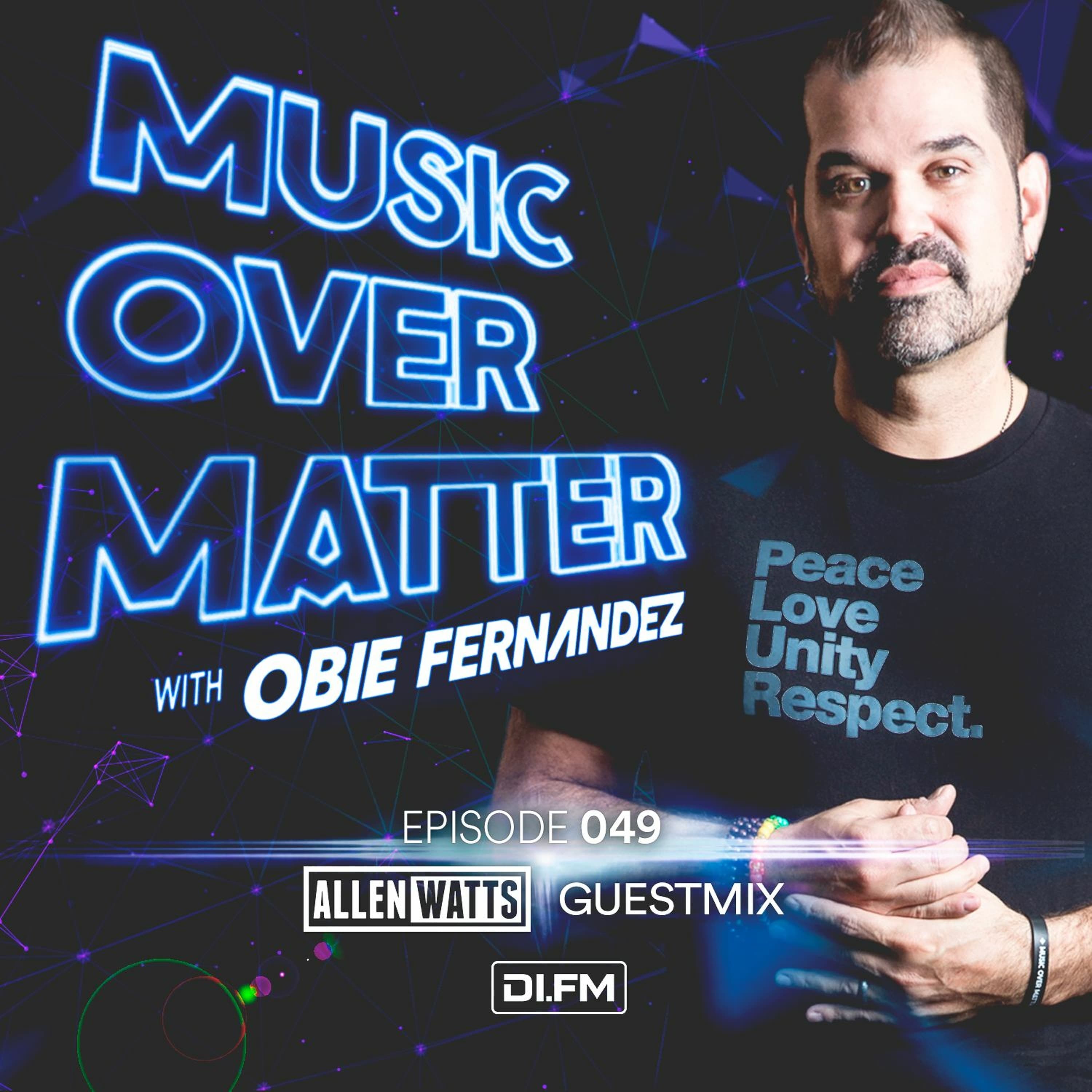 Music Over Matter 049, Incl. Allen Watts Guestmix - Music Over Matter cover