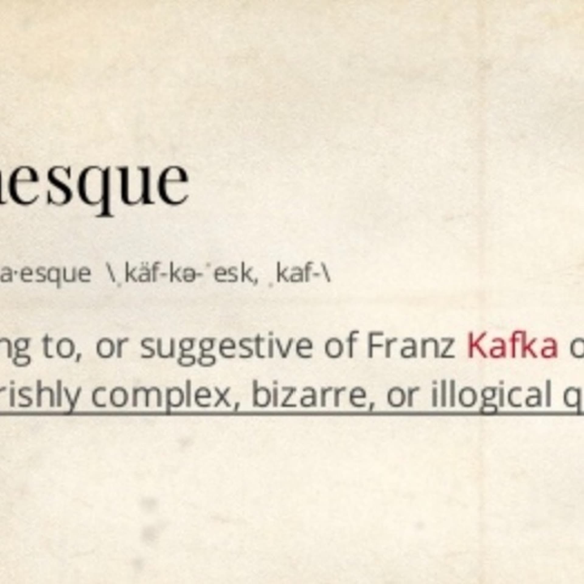 Kafkaesque - Culture Bites cover