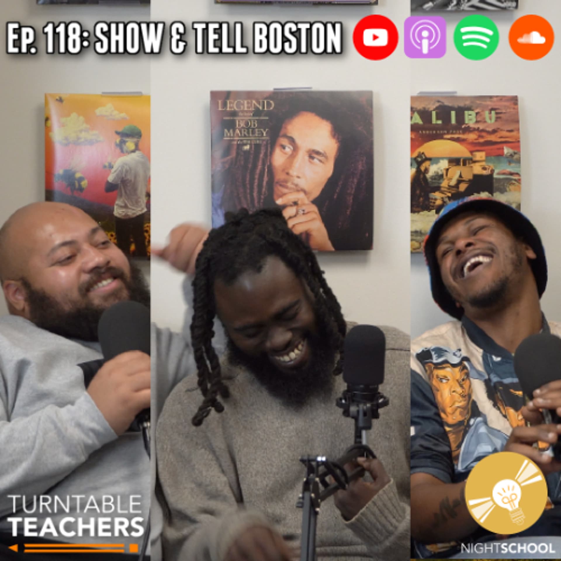 Night School Ep. 118 (Guest Speaker: Show & Tell Boston) - Turntable Teachers cover