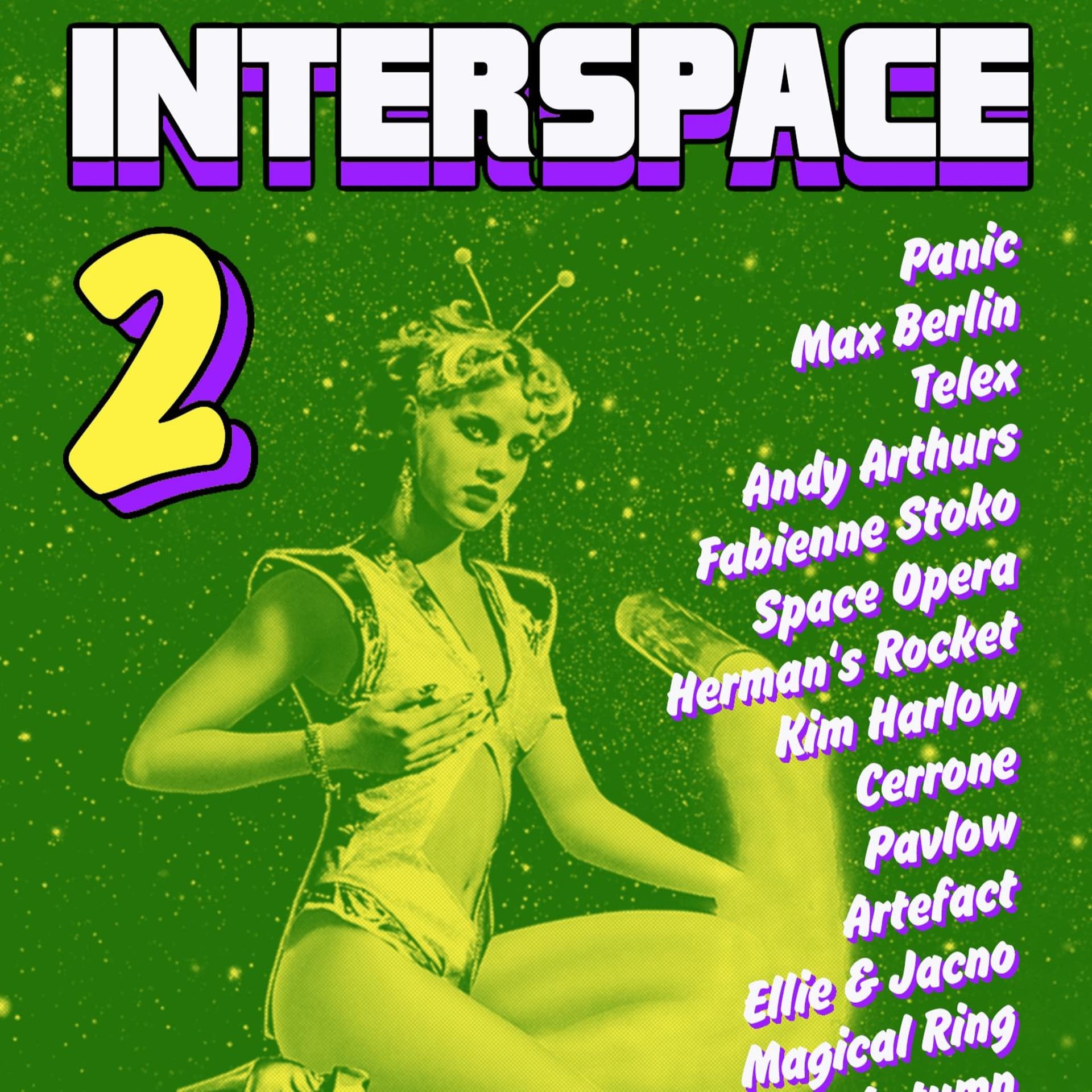 Interspace 2 Cassette C60 Mix -More "Lost" Electronic 1978-82 Tracks Mini-Mix - Caroline True Records cover