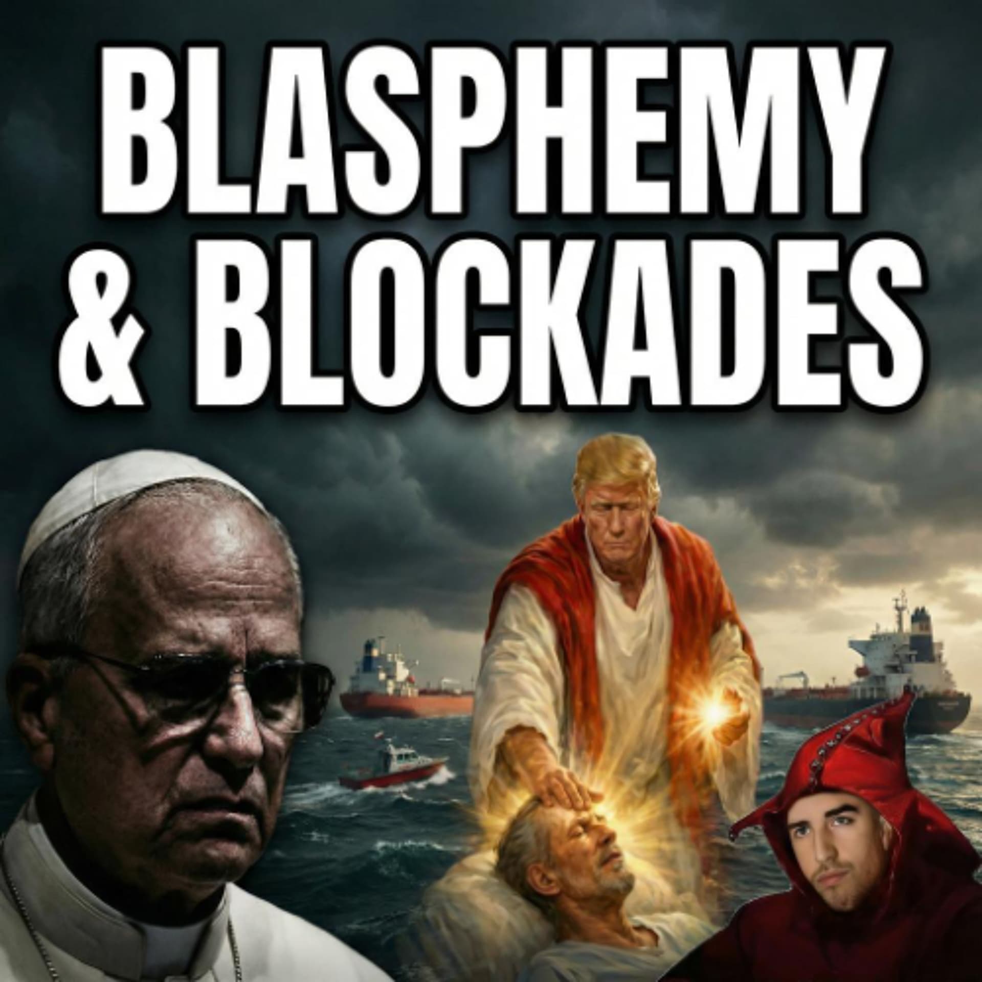 Trump Blasphemes, Iran Blockade & Open Lines 4/13/26 - Quite Frankly cover