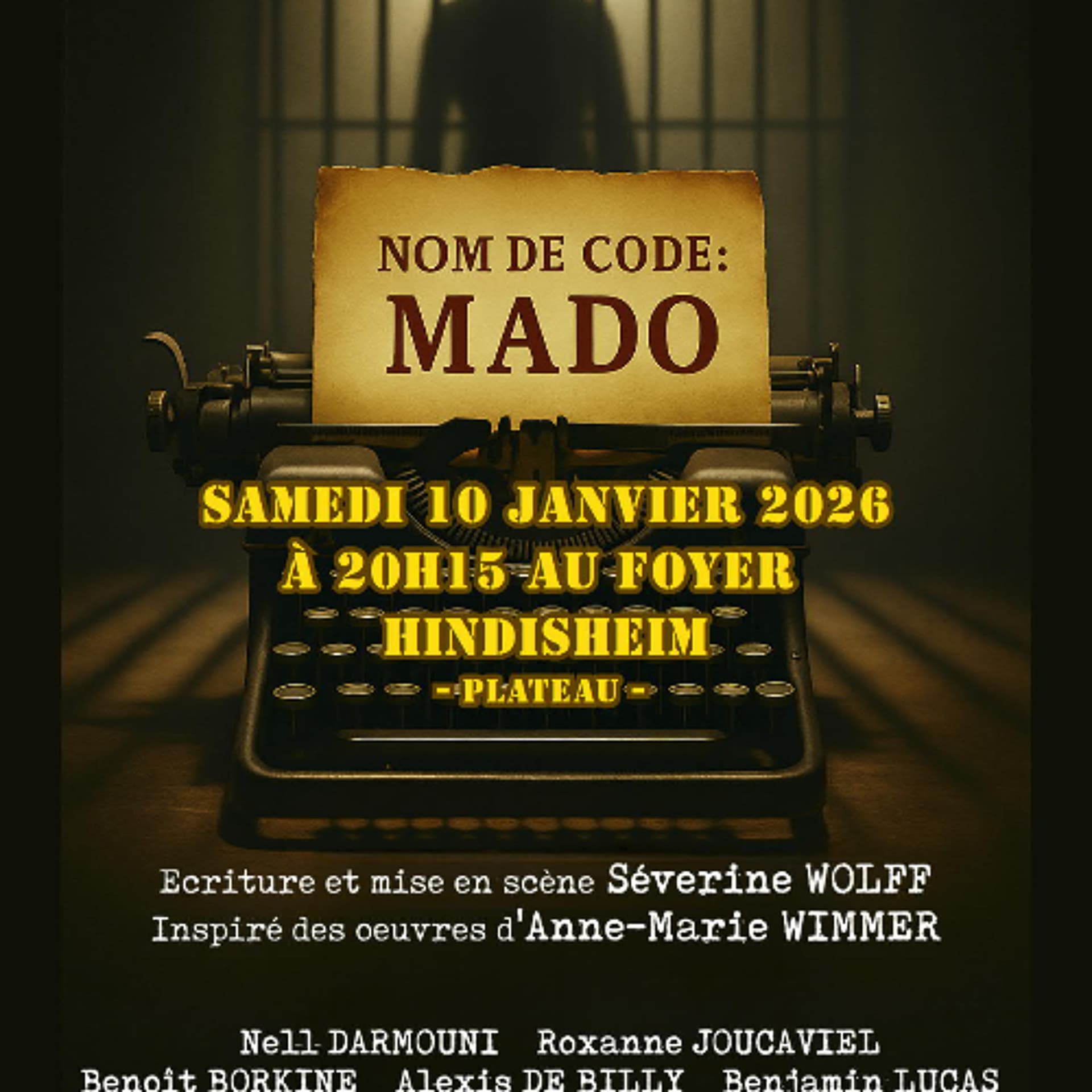 NOM DE CODE MADO: une pièce sur Laure DIEBOLD-MUTSCHLER, grande résistante française oubliée - Yann Fadigas cover