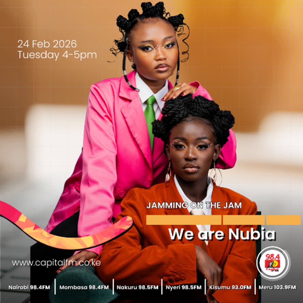 We Are Nubia, Jamming On The Jam. - Capital FM cover