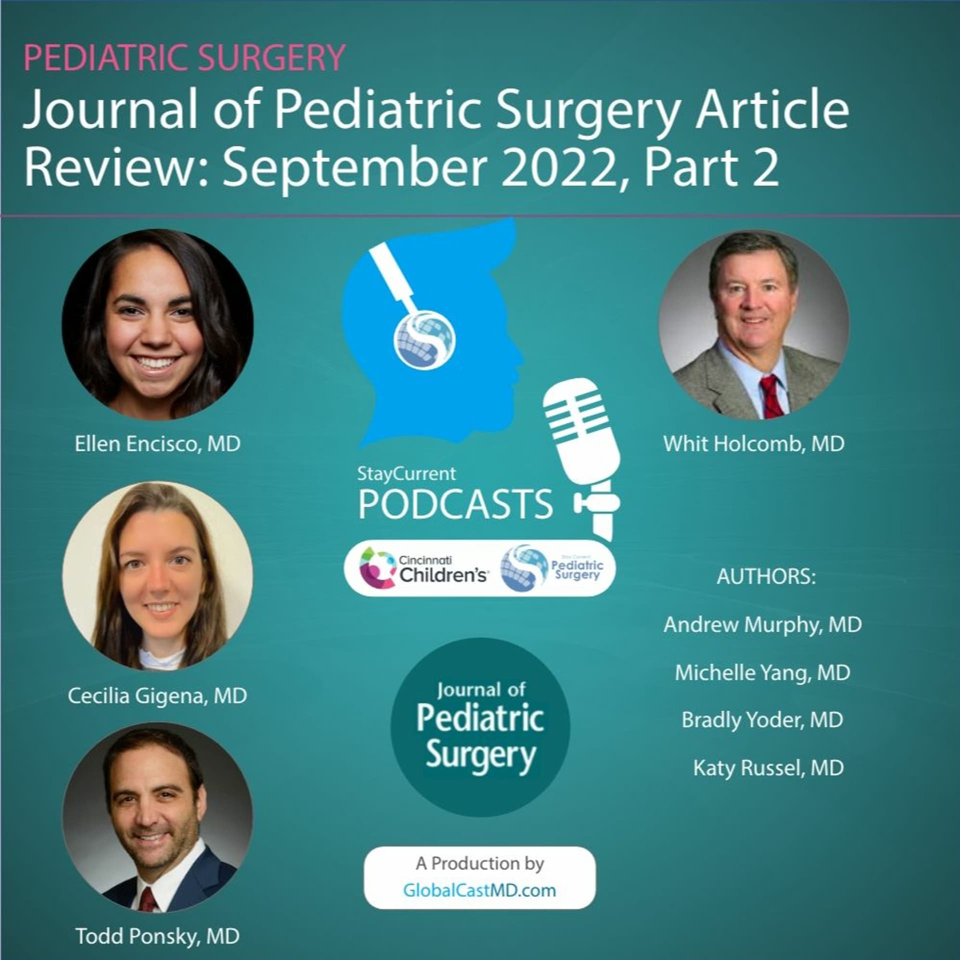 Journal of Pediatric Surgery Article Review: September 2022, Part 2 - Stay Current in Pediatric Surgery cover