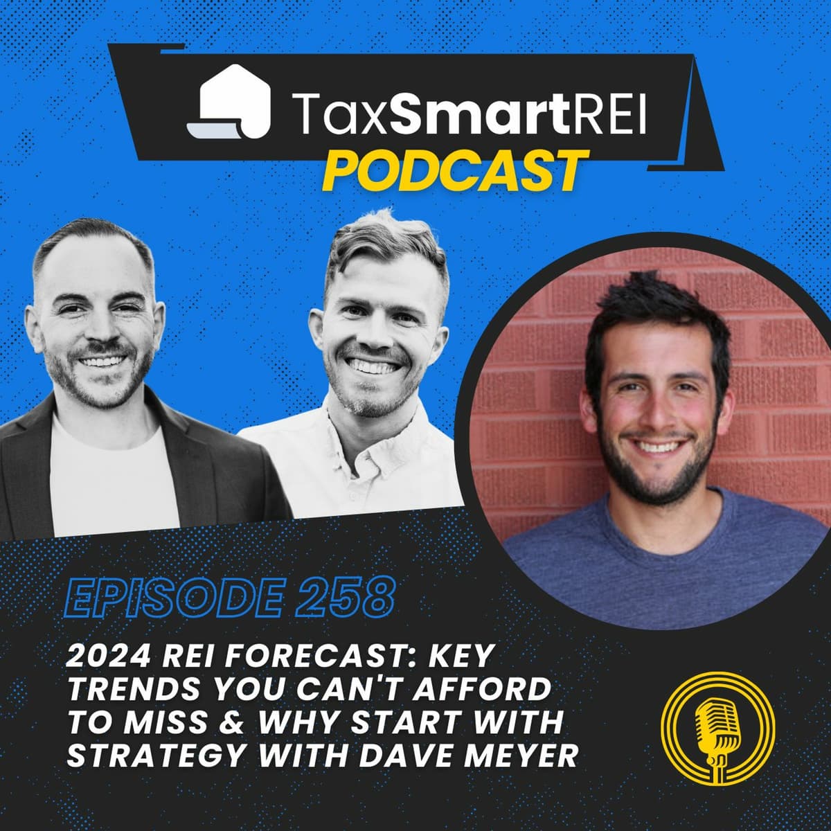 258. 2024 REI Forecast: Key Trends You Can't Afford to Miss & Why Start with Strategy w/ Dave Meyer - Tax Smart Real Estate Investors Podcast cover