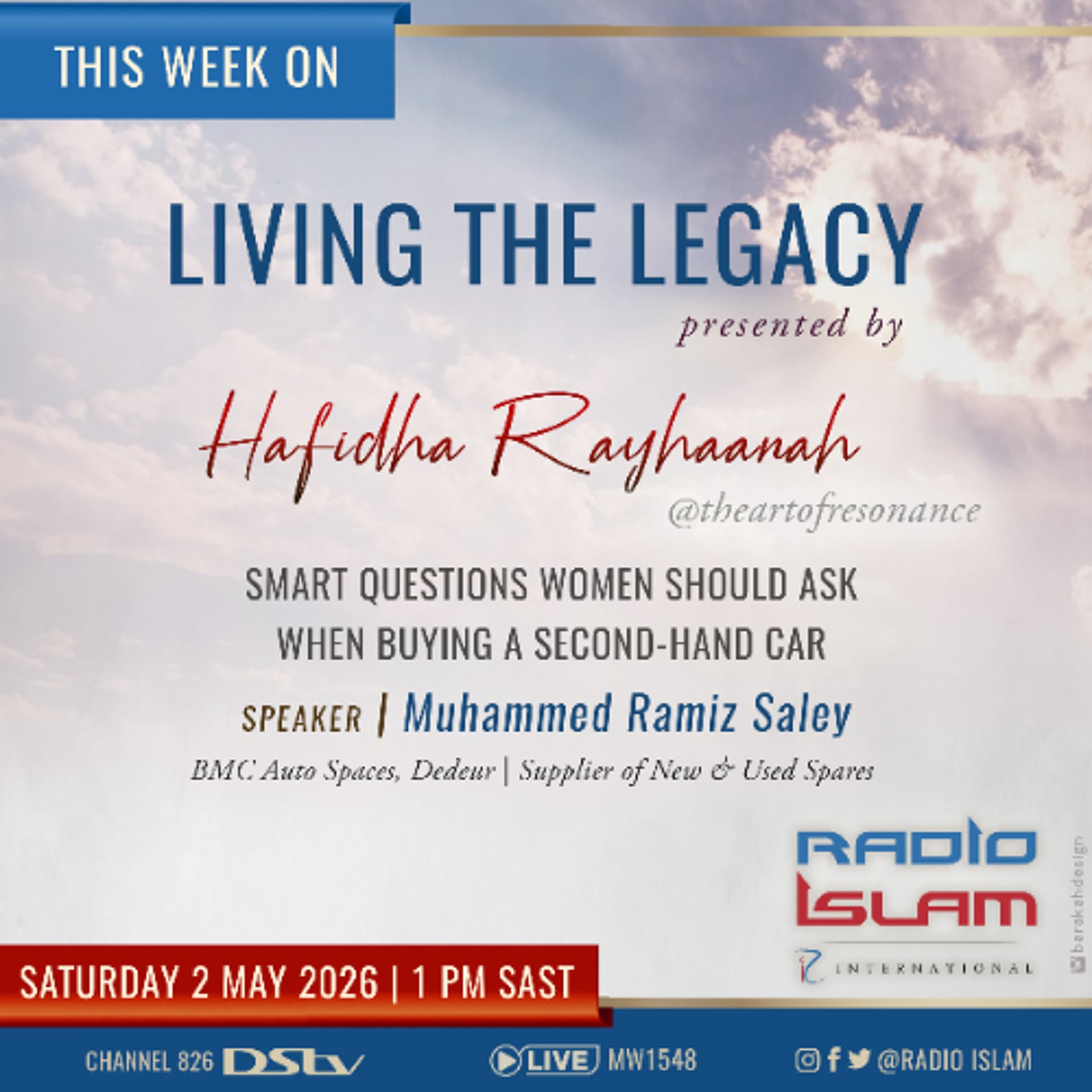 Smart Questions Women Should Ask When Buying a Second Hand Car:Muhammed Ramiz Saley — Radio Islam cover
