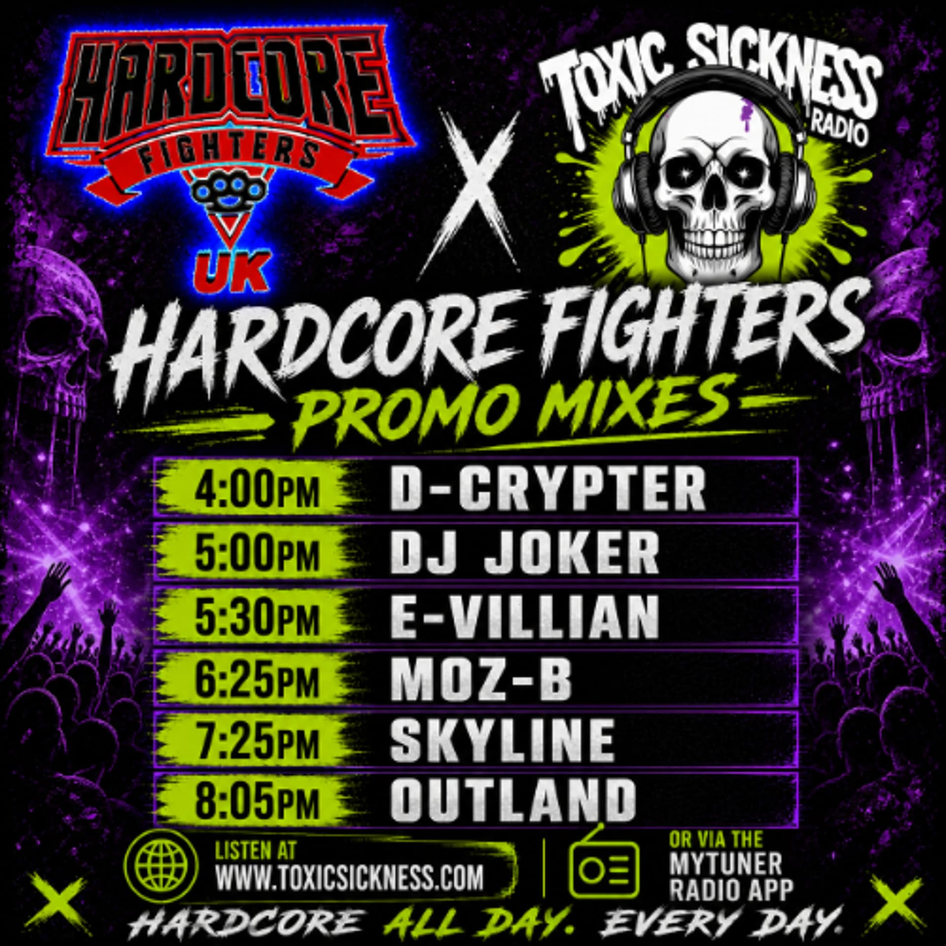 MOZ-B / HARDCORE FIGHTERS PROMO MIX ON TOXIC SICKNESS / MAY / 2026 — TOXIC SICKNESS RADIO SHOWS cover
