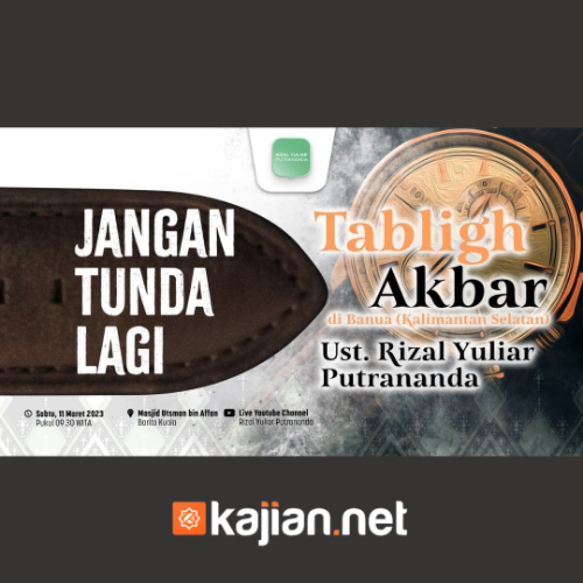 Jangan Tunda Lagi - Ustadz Rizal Yuliar Putrananda - SoundCloud Kajian.net cover