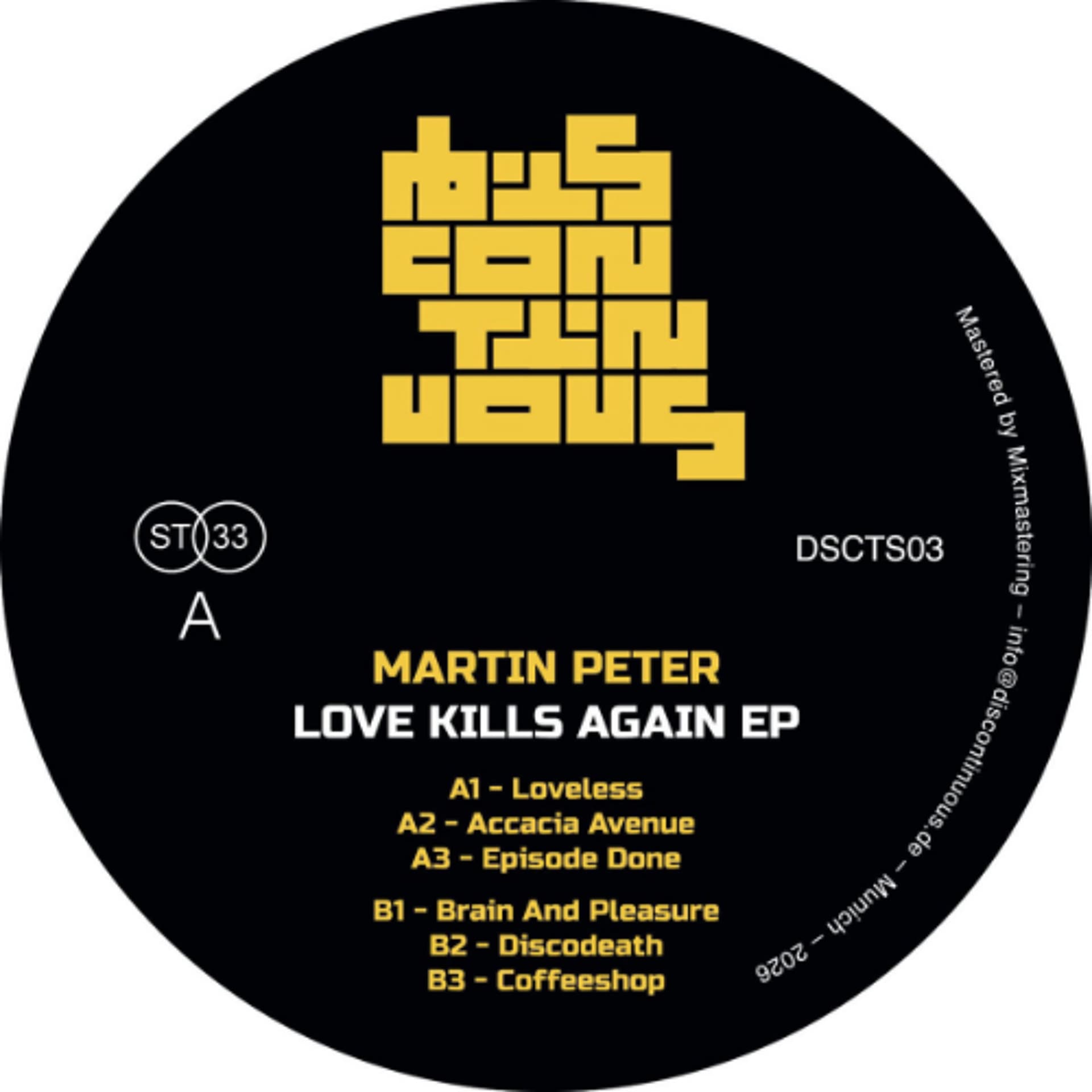 PREMIERE : Martin Peter - Discodeath - Les Yeux Orange cover