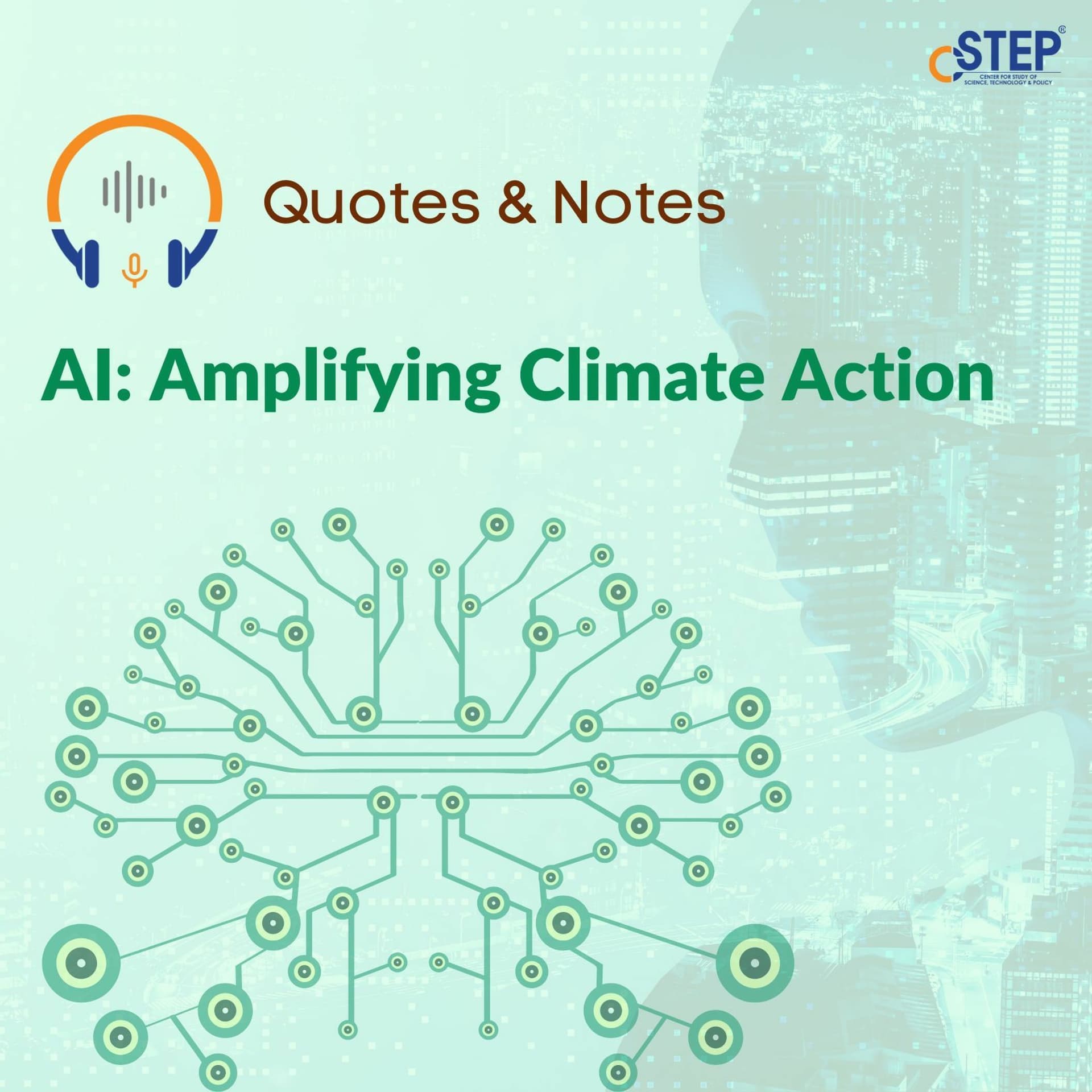 Quotes & Notes - AI: Amplifying Climate Action - CSTEP_India cover