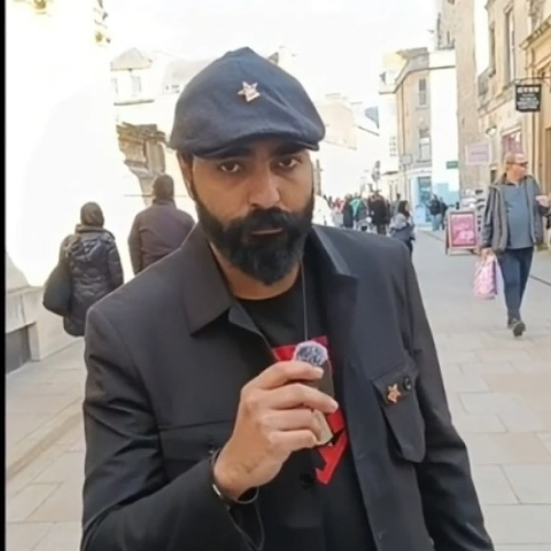 Comrade Ali speaks at an anti-war rally in Bath - Proletarian Radio cover