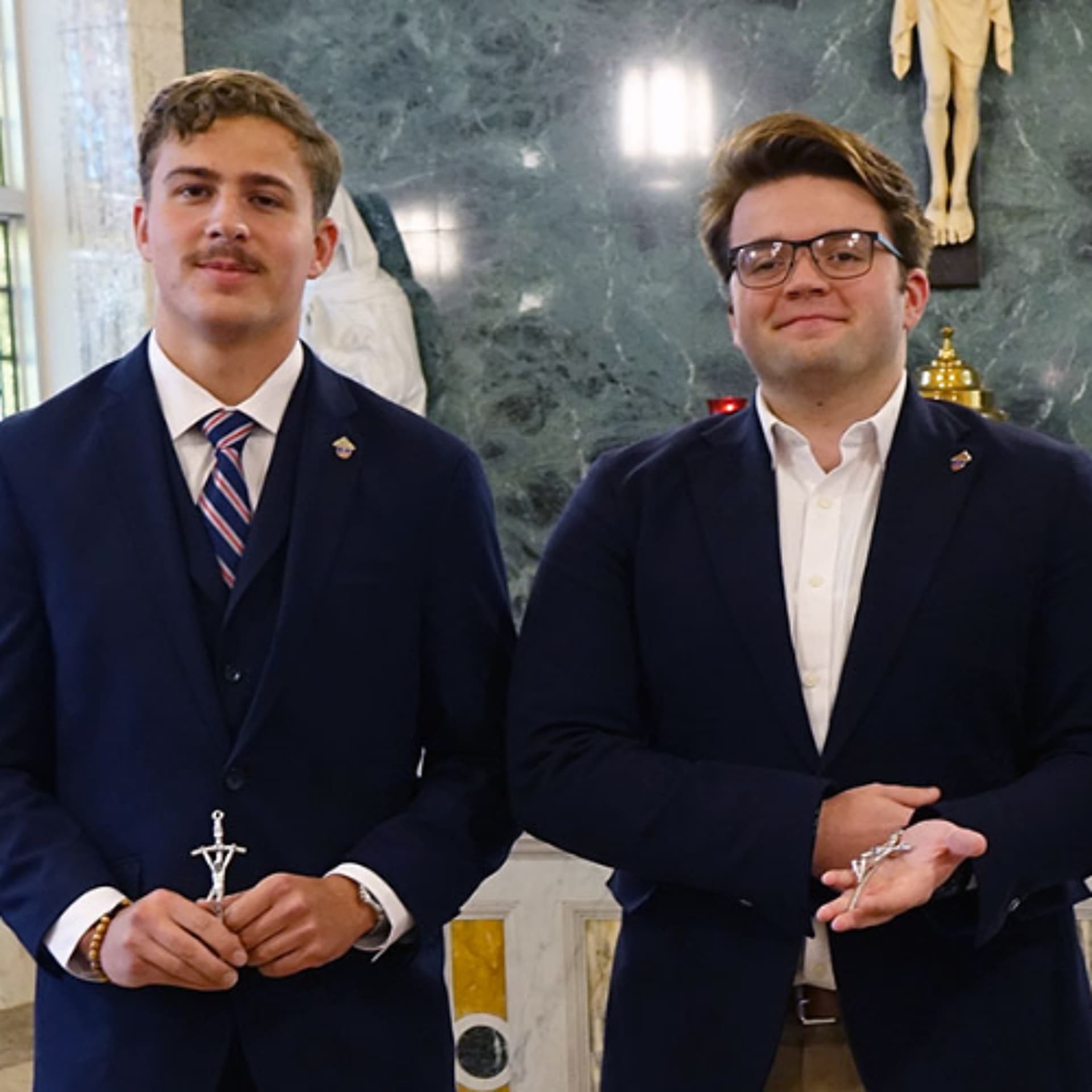 Regis Kramer & Mark Baron on Team St. Paul - Catholic Military Life cover