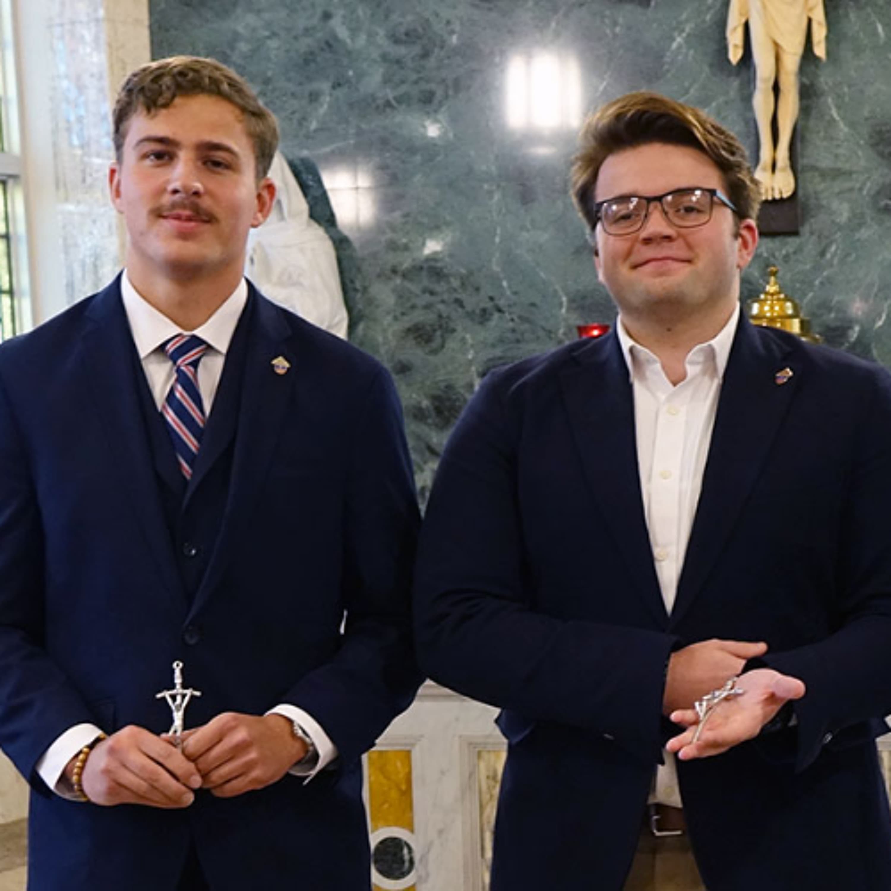 Regis Kramer & Mark Baron on Team St. Paul - Catholic Military Life cover