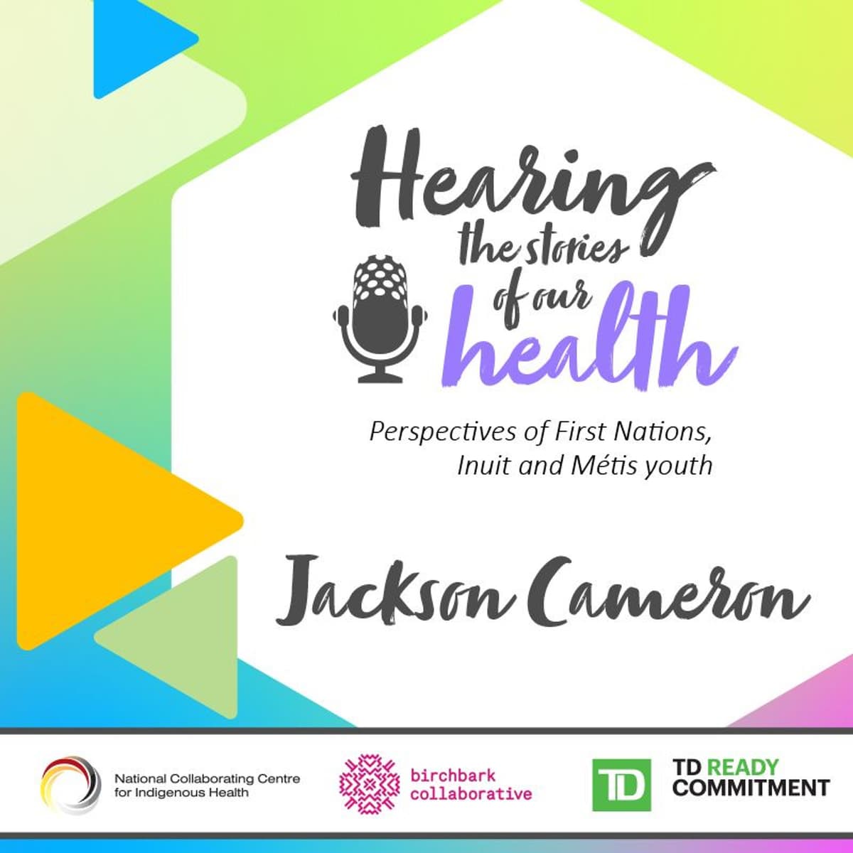 Hearing the stories of our health - Jackson Cameron - Voices from the Field cover