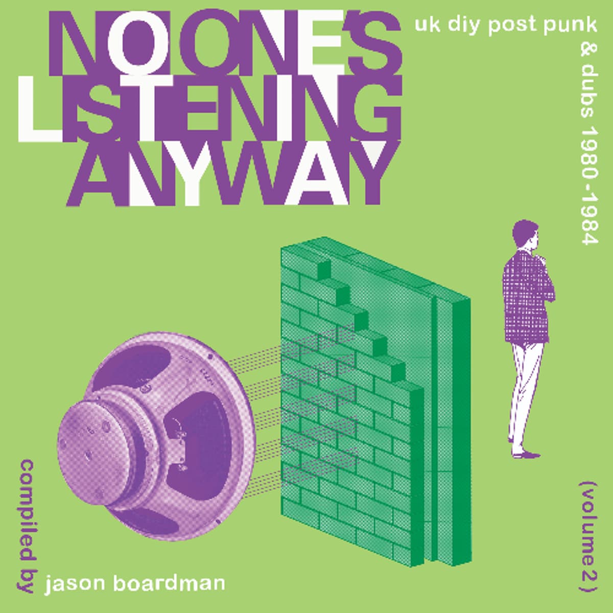 No-Ones Listening Anyway - UK DIY Post Punk & Dubs 1978-84 (Vol 2) Comp Jason Boardman-Mini-Mix - Caroline True Records cover