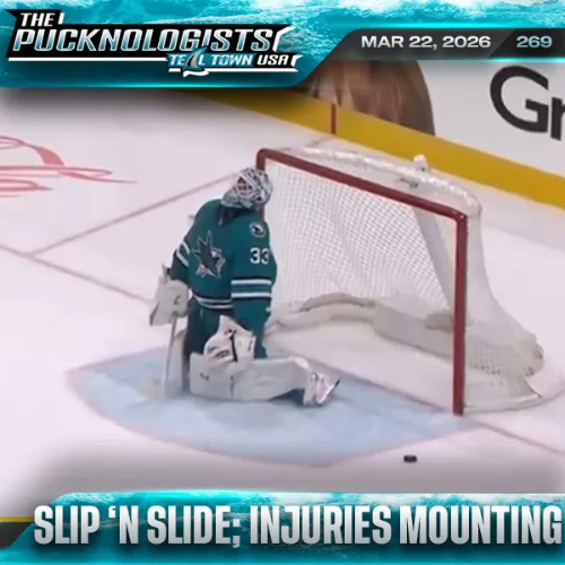 Slip Sliding Away, Injuries Mounting - The Pucknologists 269 - Teal Town USA cover
