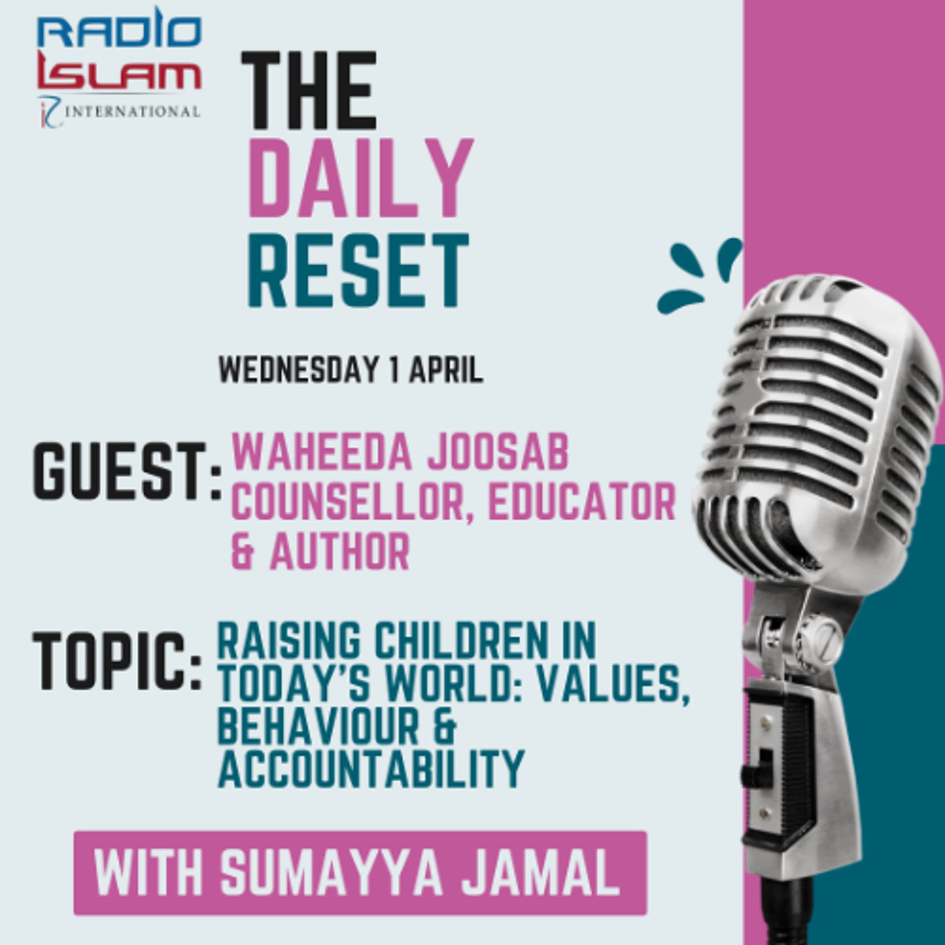 Raising Children in Today’s World: Values, Behaviour & Accountability — Radio Islam cover