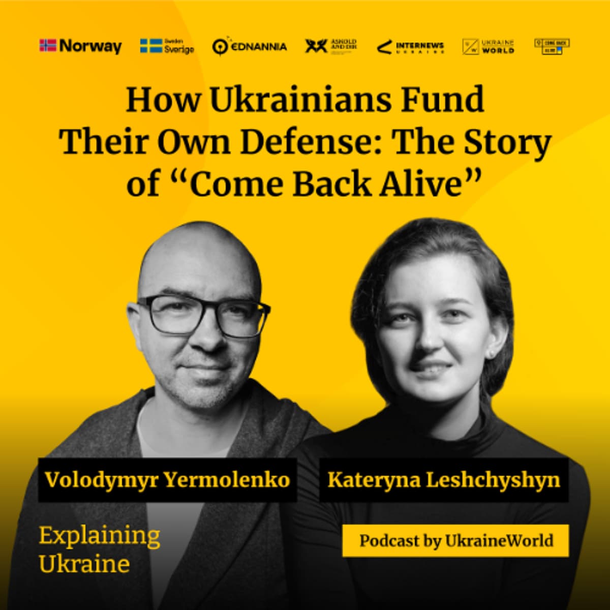 How Ukrainians fund their own defense: the story of “Come Back Alive” - Explaining Ukraine cover
