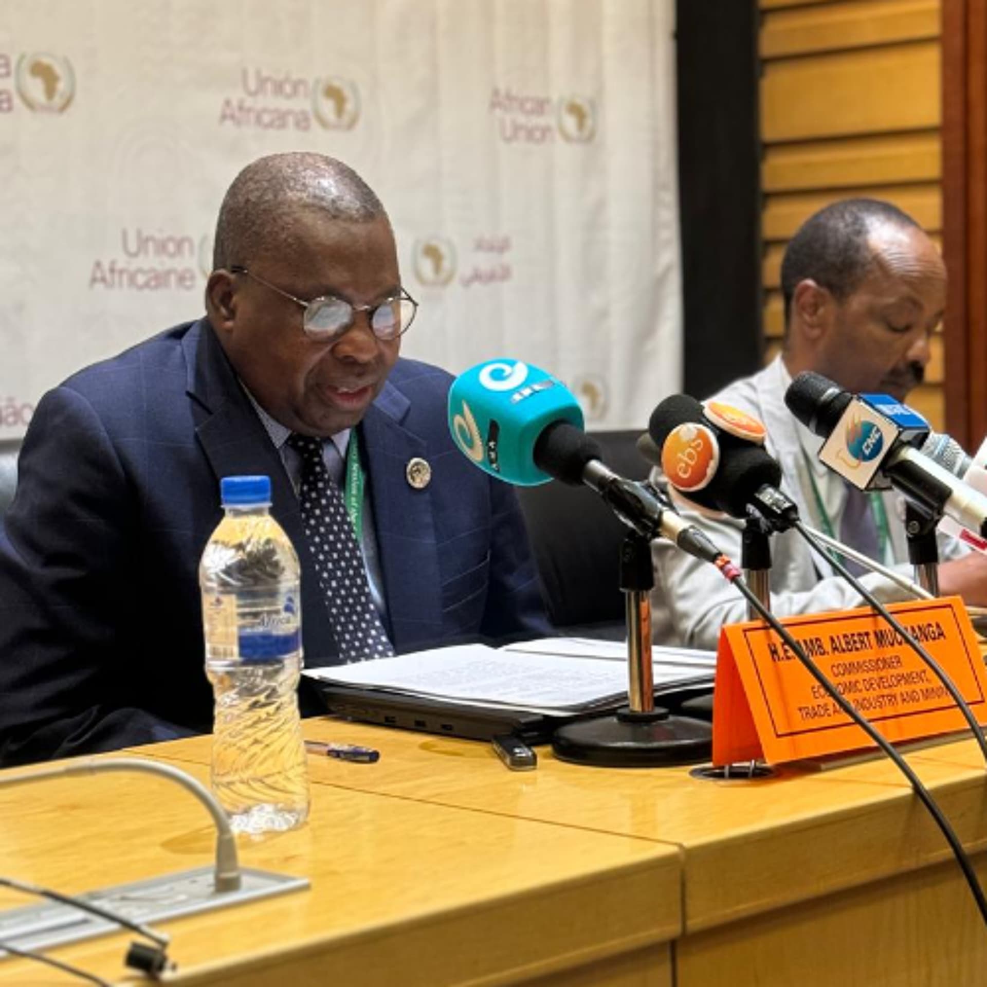 H.E.AMB. Albert Muchanga, Commissioner for Economic Development,  Tourist, Trade , Industry , Mining — UbuntuRadioZA cover