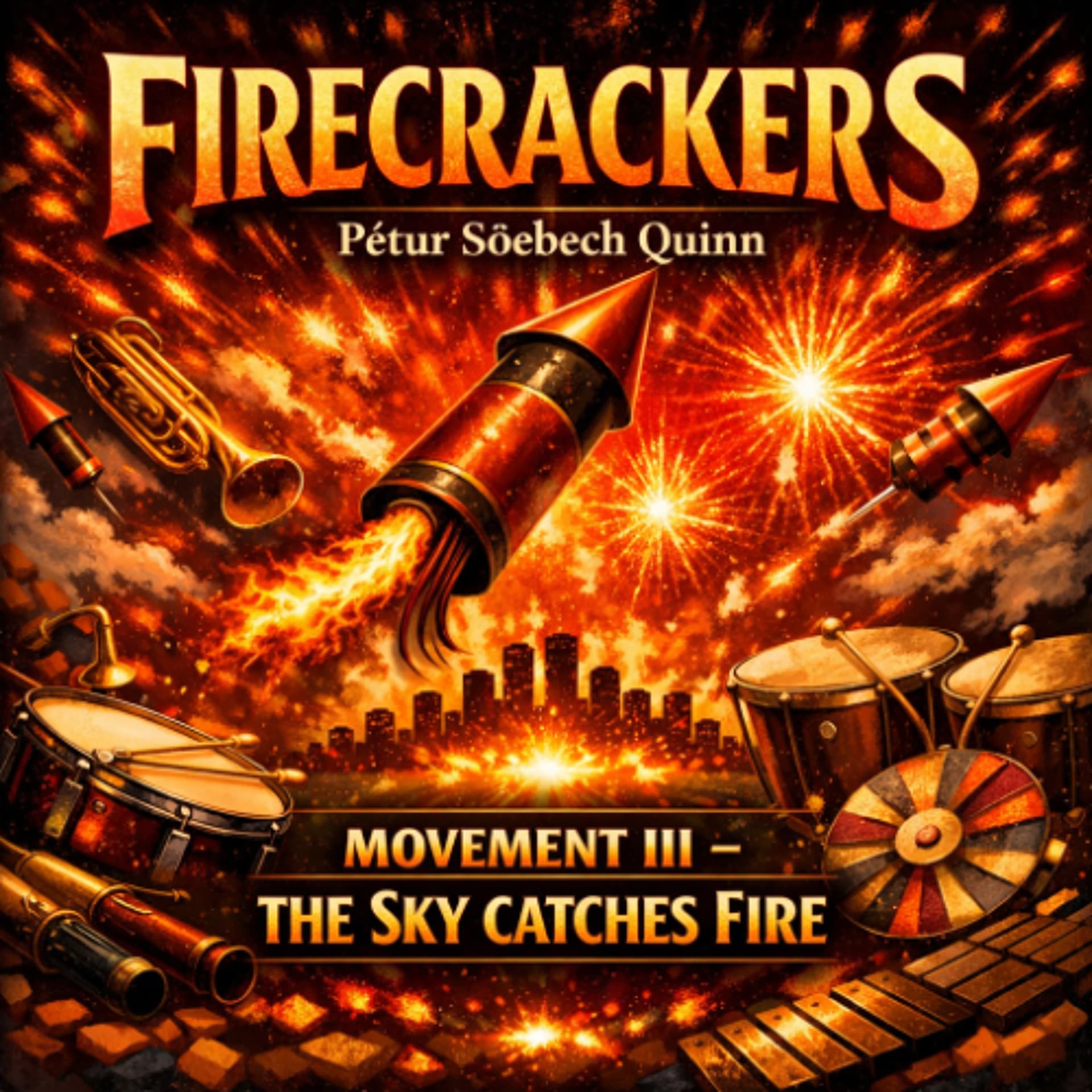 MOVEMENT III — The Sky Catches Fire — Pétur Söebech Quinn cover
