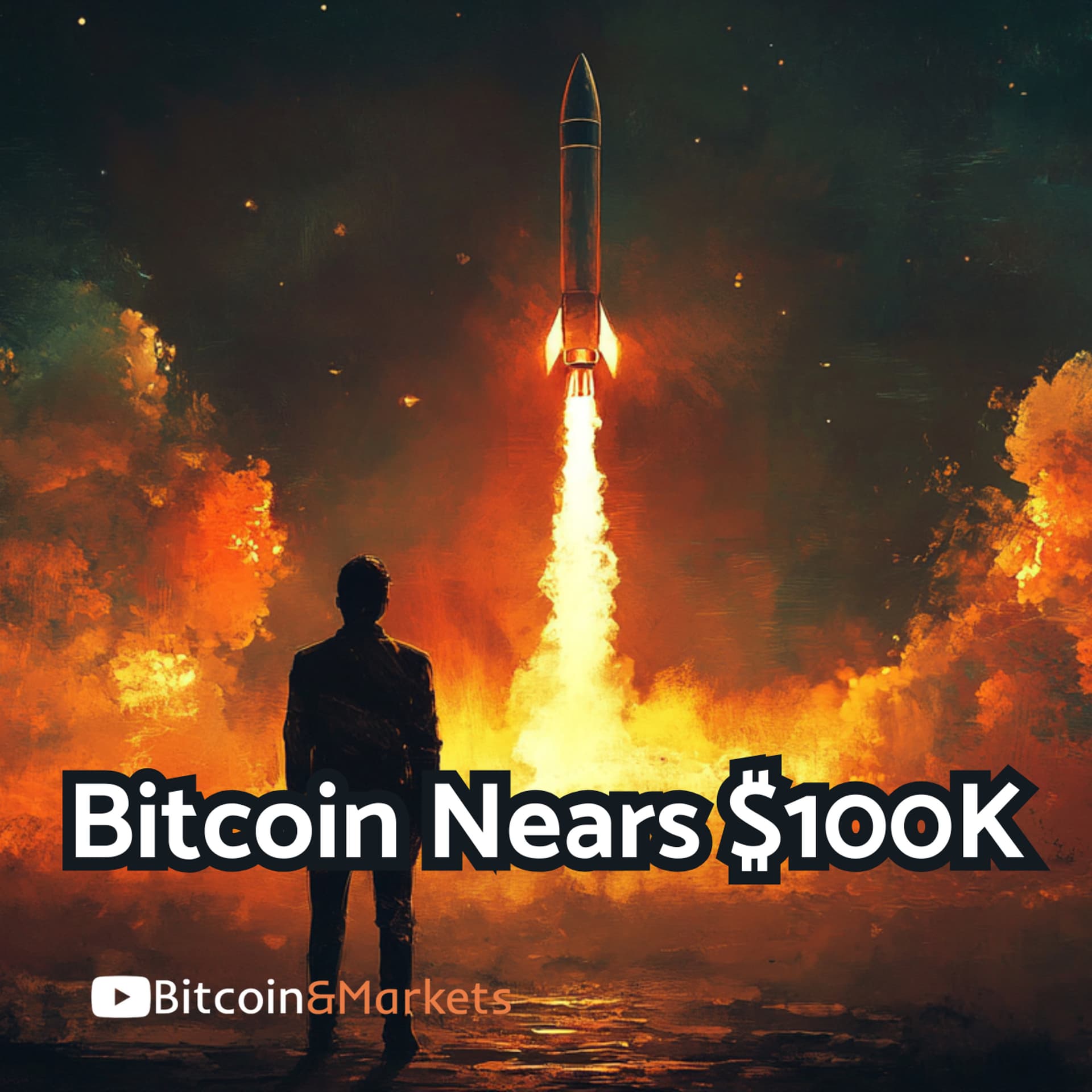 Bitcoin Nears $100,000! LIVE Hangout! - E422 - Bitcoin & Markets cover