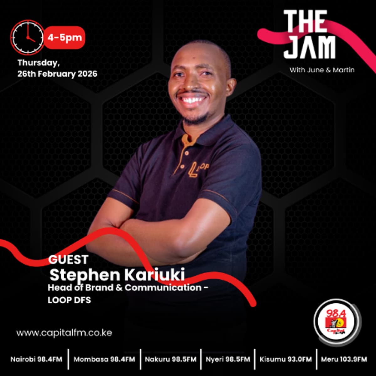 Looping On The Jam With Stephen Kariuki - Capital FM cover