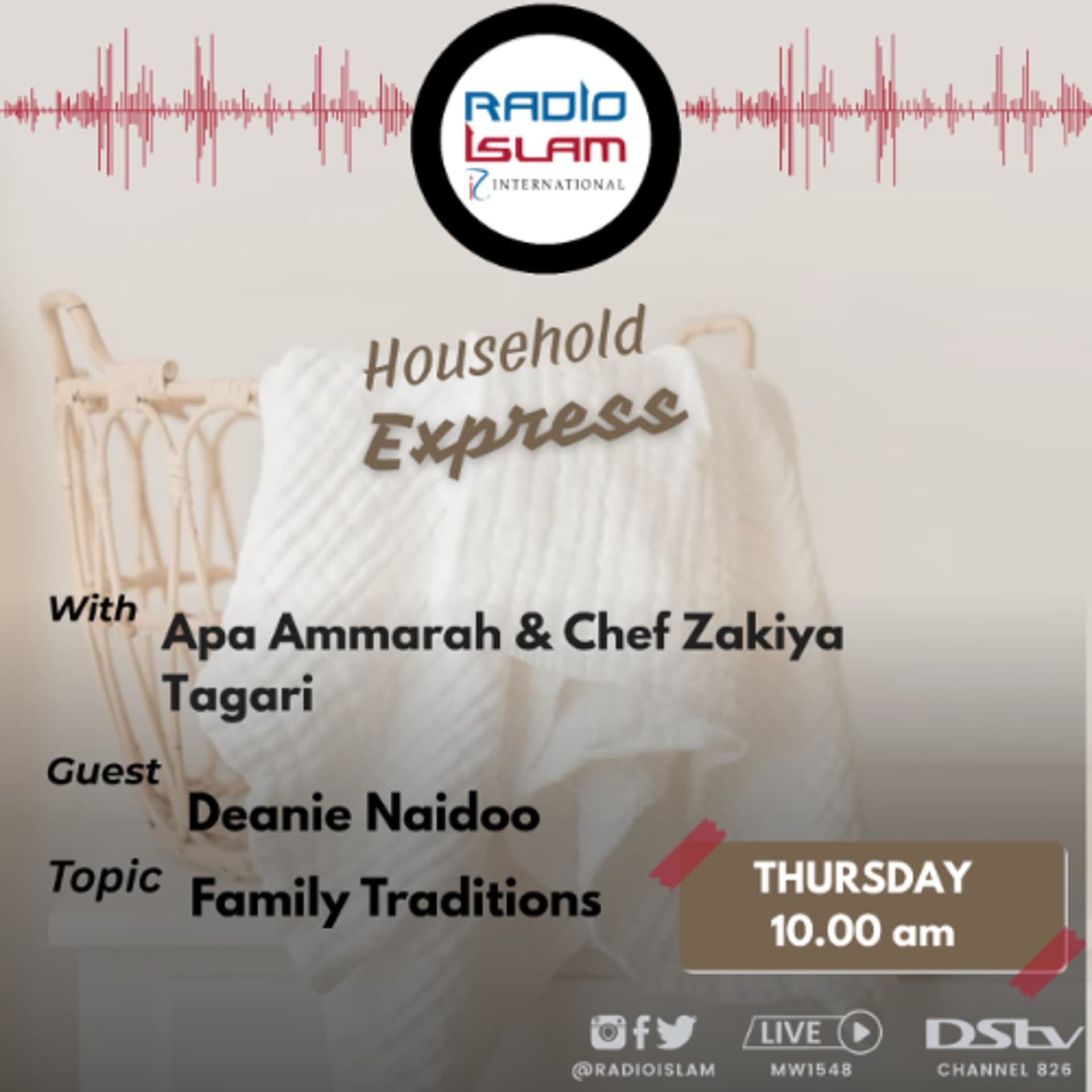 The Household Express:Family Traditions Guest: Deanie Naidoo - Radio Islam cover