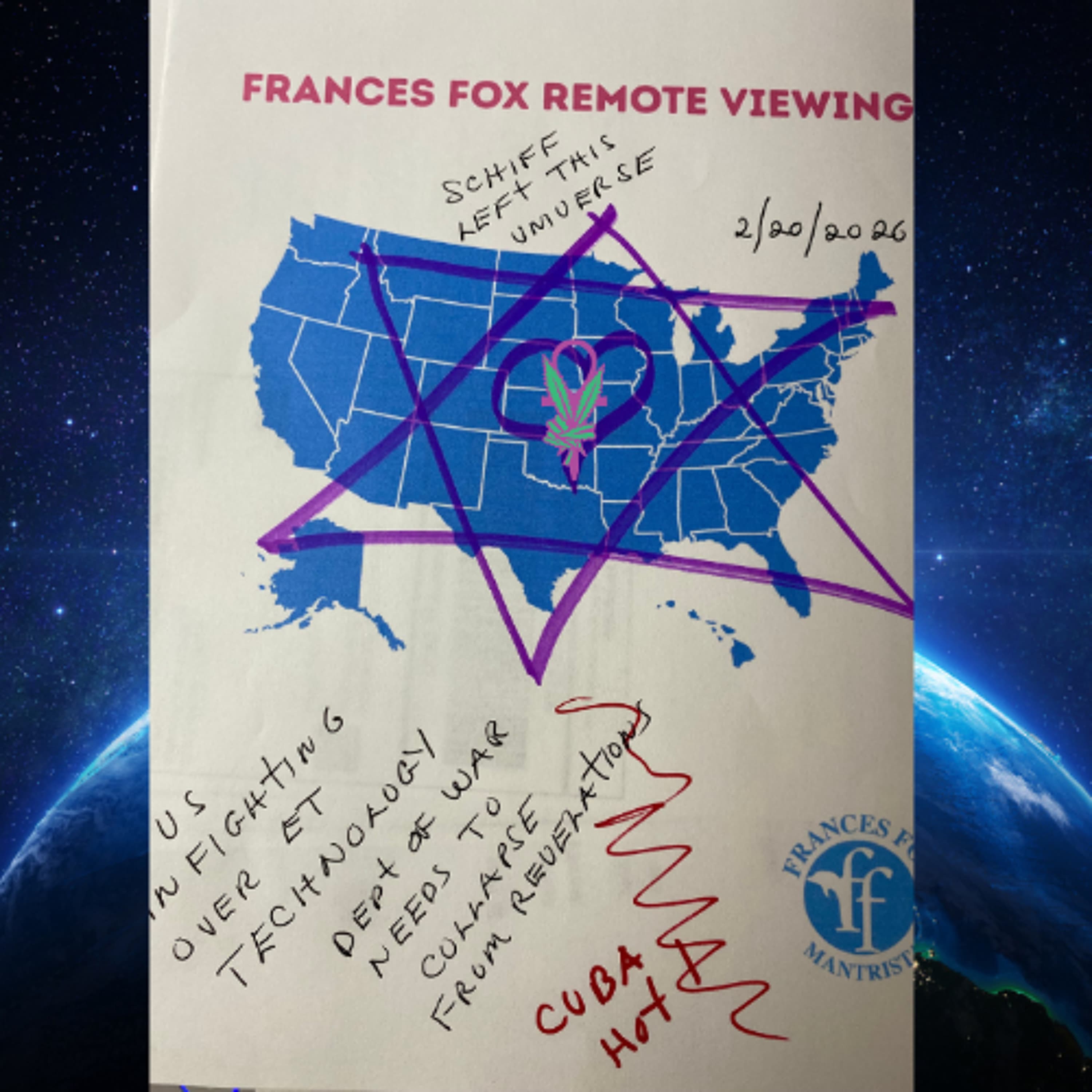 ALIEN TECHNOLOGY, ALIEN. INTERFACE, JESUS - FEBRUARY 20, 2026 - Frances Fox: News From Other Dimensions cover