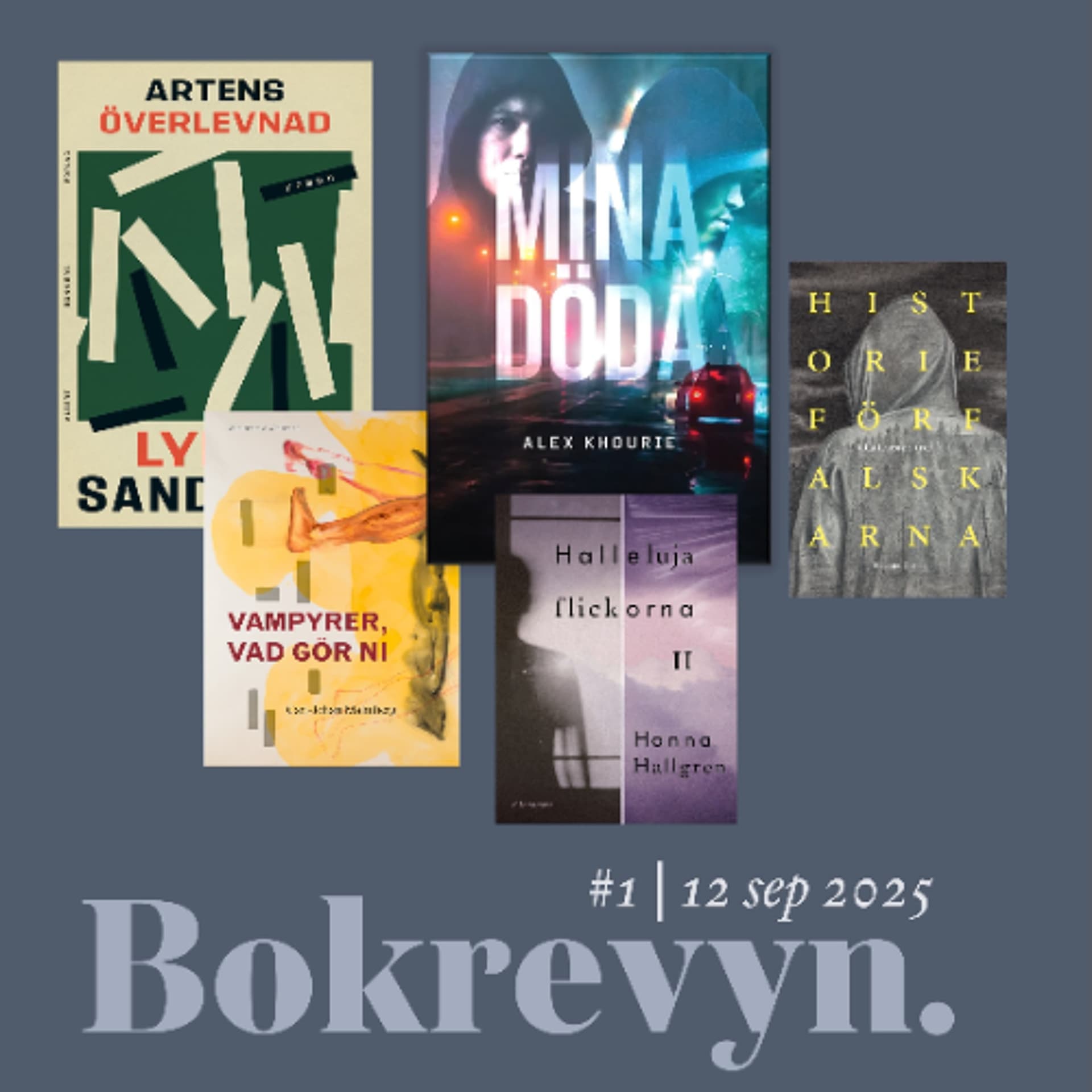Bokrevyn #1: Vampyrer, episka romaner och gängkriminalitet - Bildningspodden cover