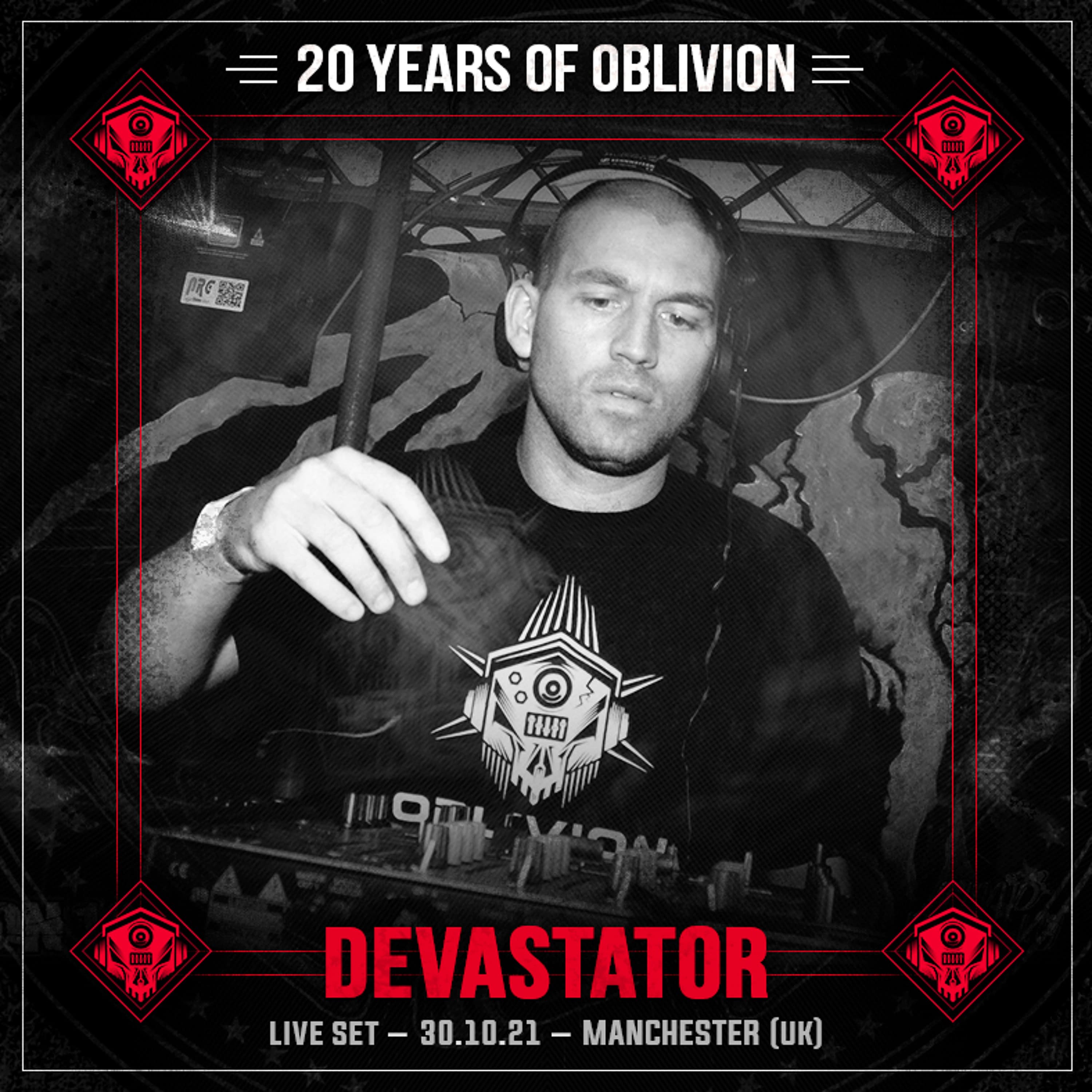 DEVASTATOR - LIVE @ 20 YEARS OF OBLIVION (31.10.21) - The Oblivion Show cover