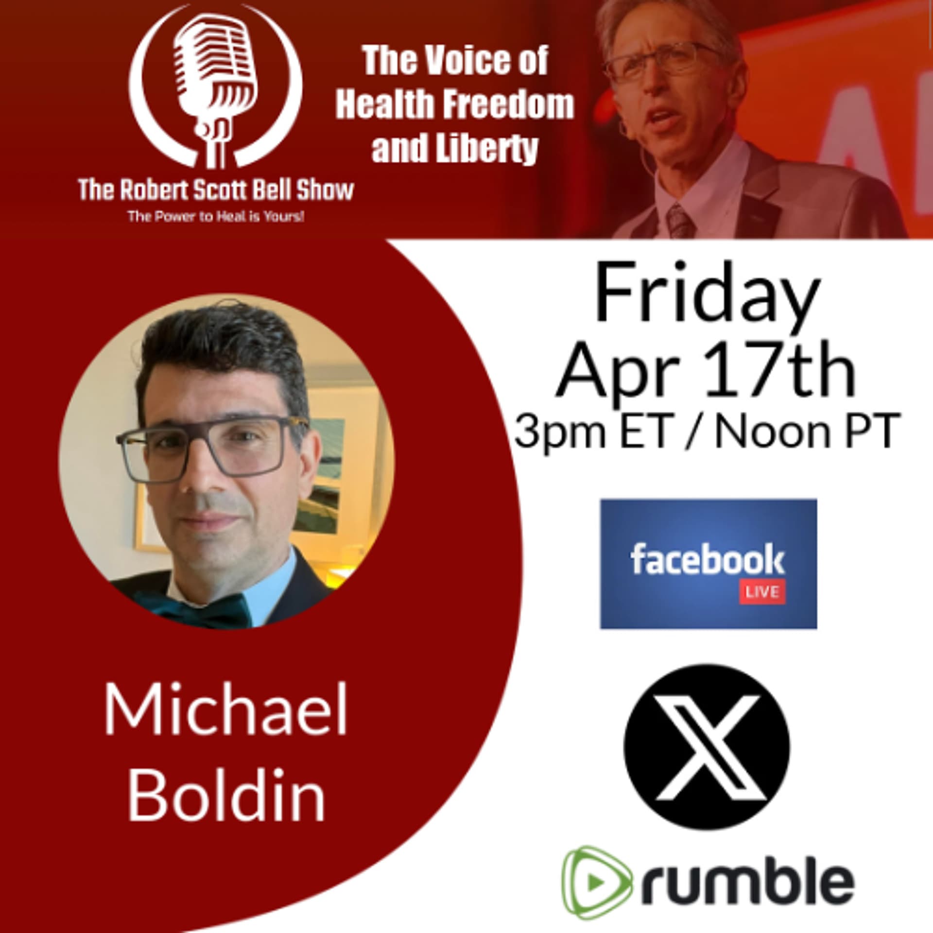 Live at Be Healthy Utah, Bad Vaxx Game, Michael Boldin, Tenth Amendment Center, Modern Redcoats — The Robert Scott Bell Show cover