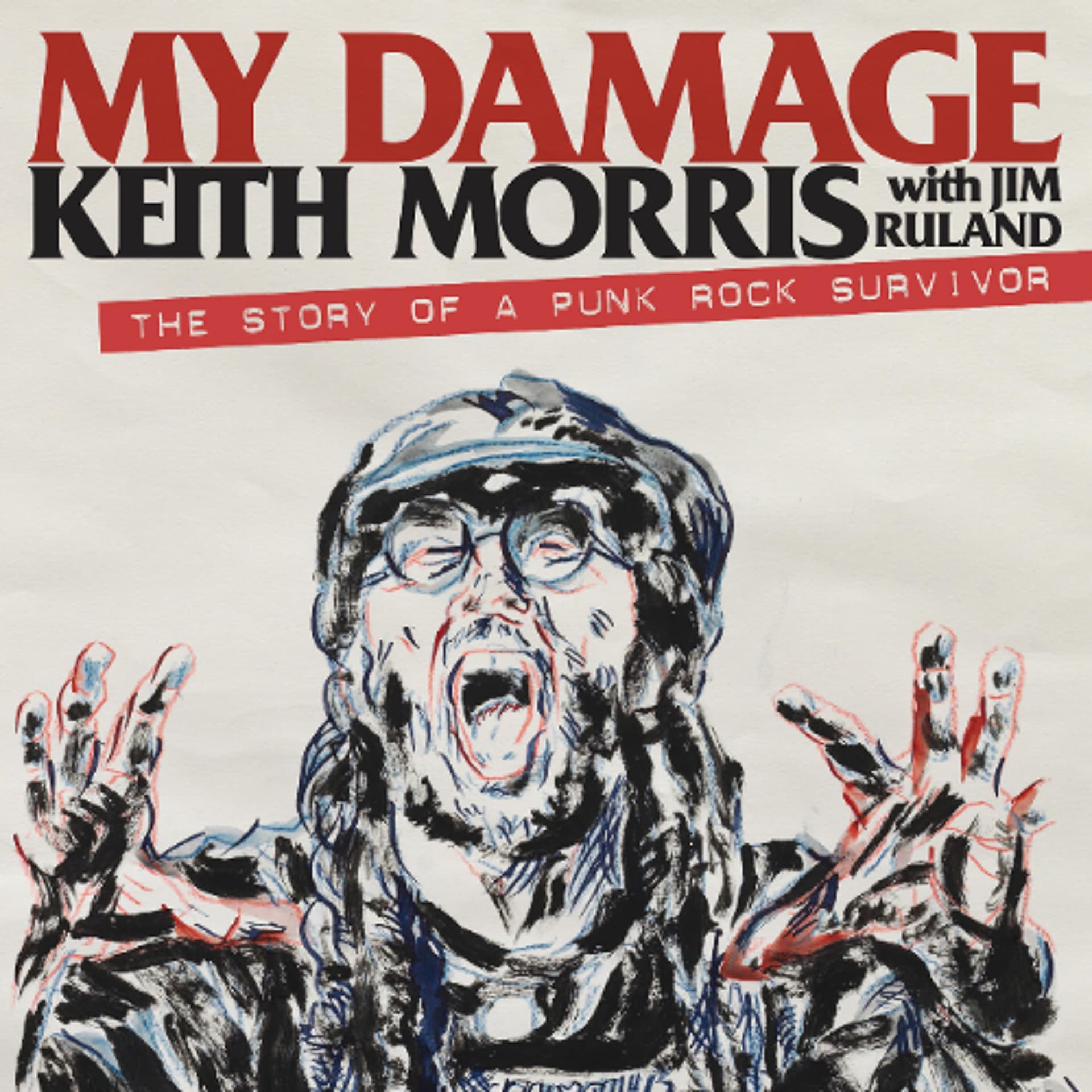 My Damage by Keith Morris with Jim Ruland Read by Keith Morris - Book Friends Forever cover