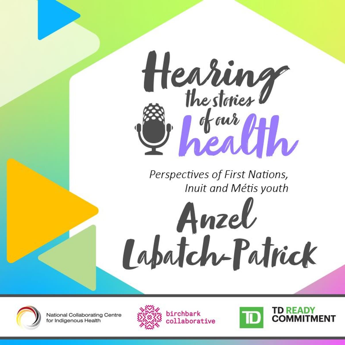Hearing the stories of our health - Anzel Labatch-Patrick - Voices from the Field cover