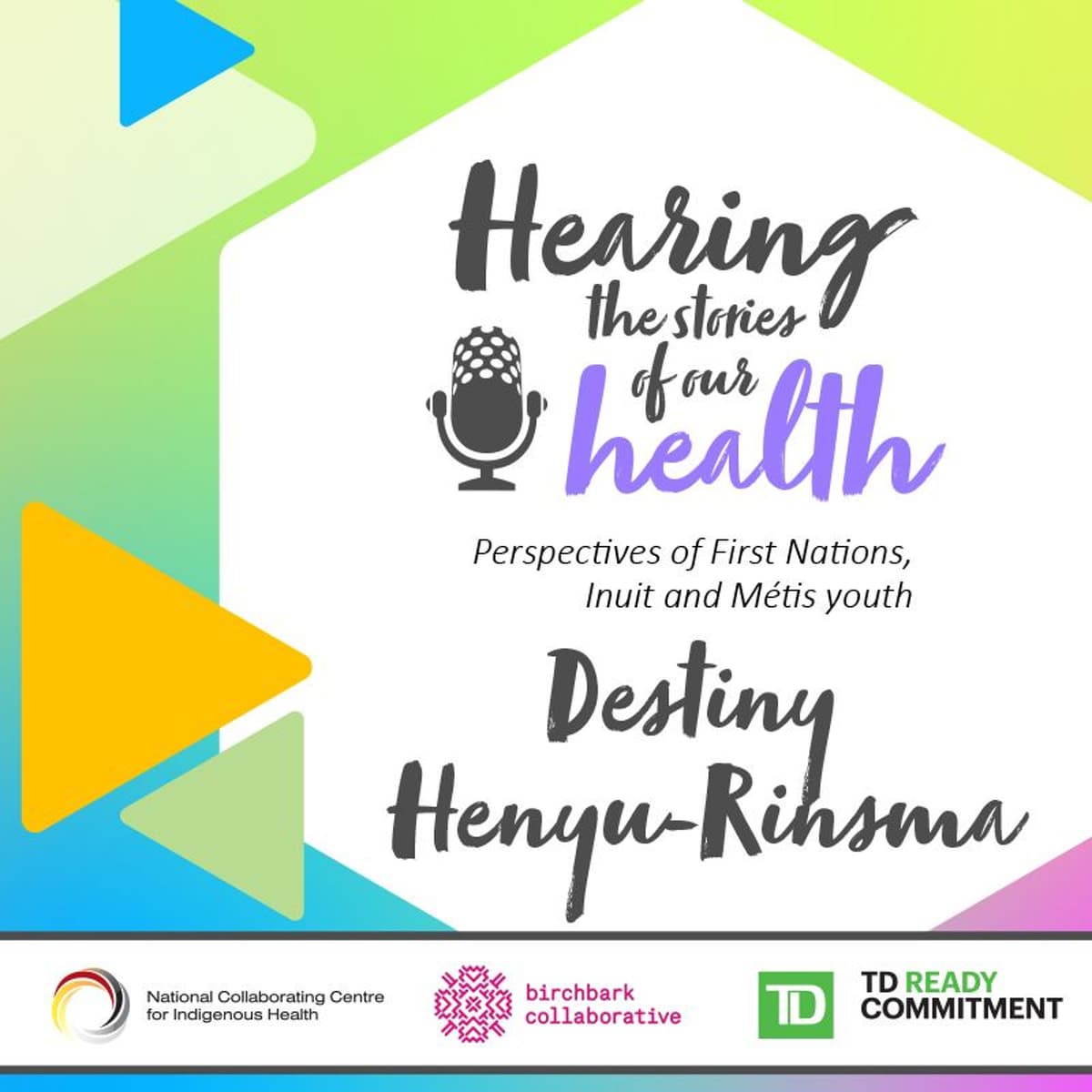 Hearing the stories of our health - Destiny Henyu-Rinsma - Voices from the Field cover