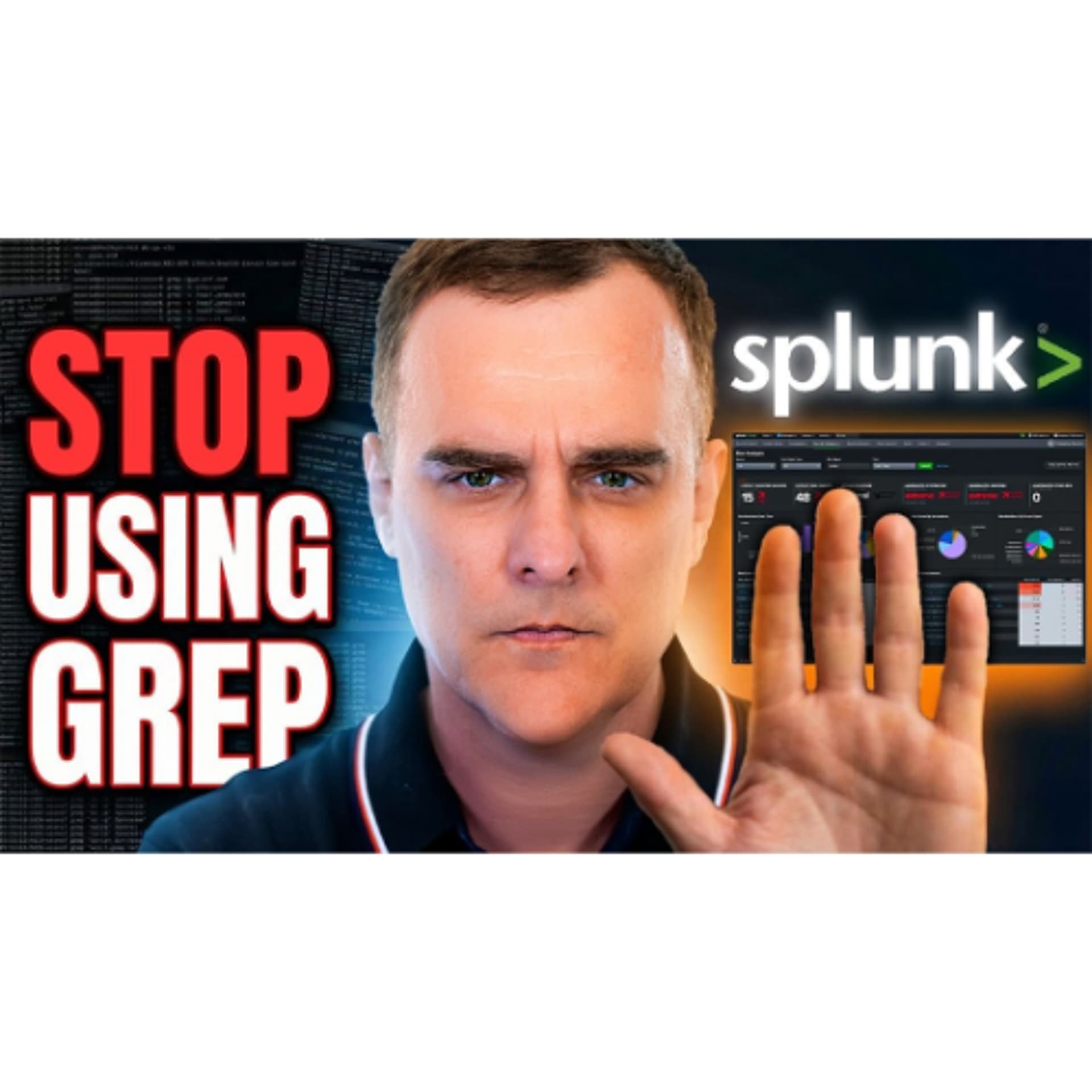 #553: AVOID the Grep Trap: Why Splunk is the Future of Networks - David Bombal cover