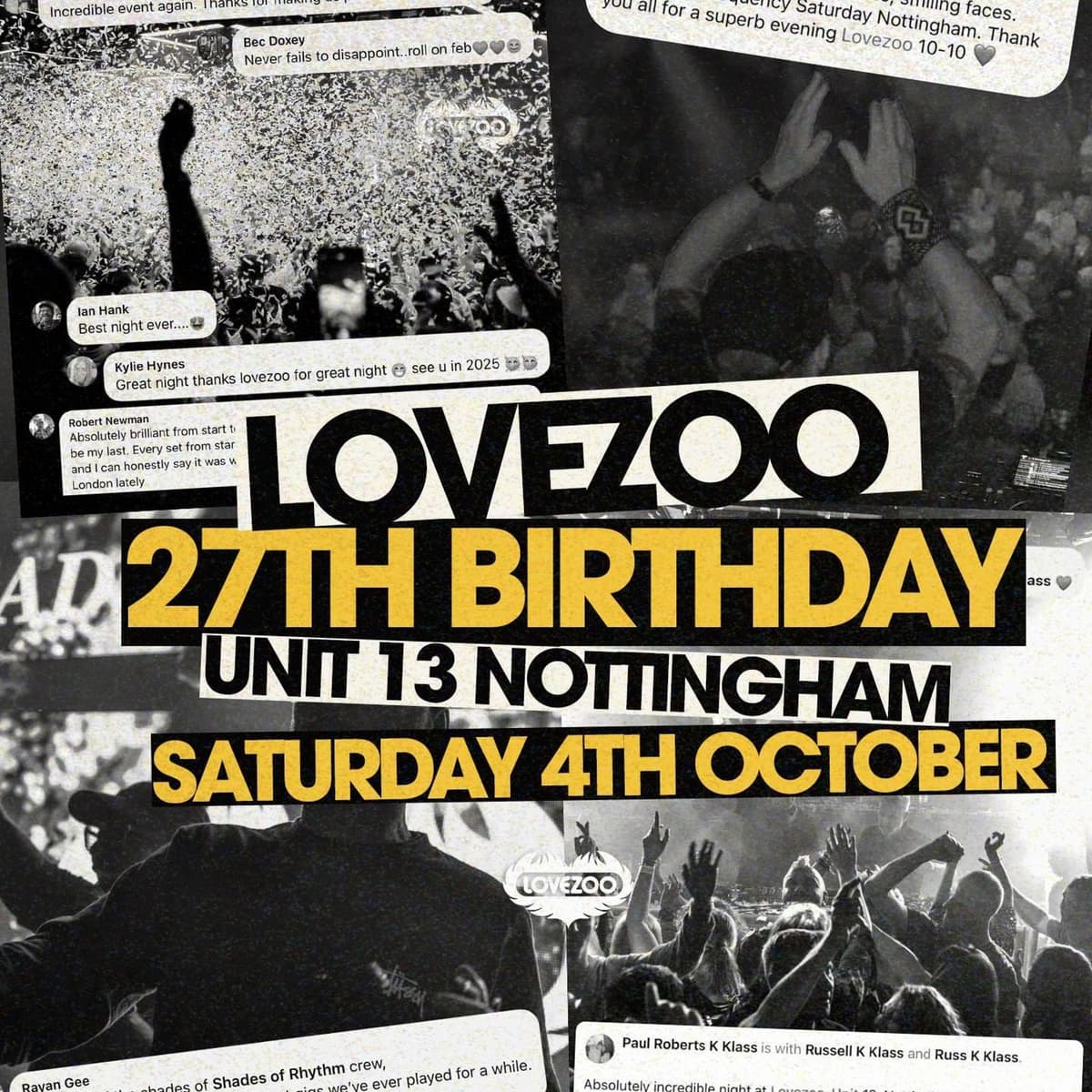 James Wiles & SevenT6 @ LOVEZOO - UNIT13, Nottingham (04.10.2025) - Kieran Johnson cover