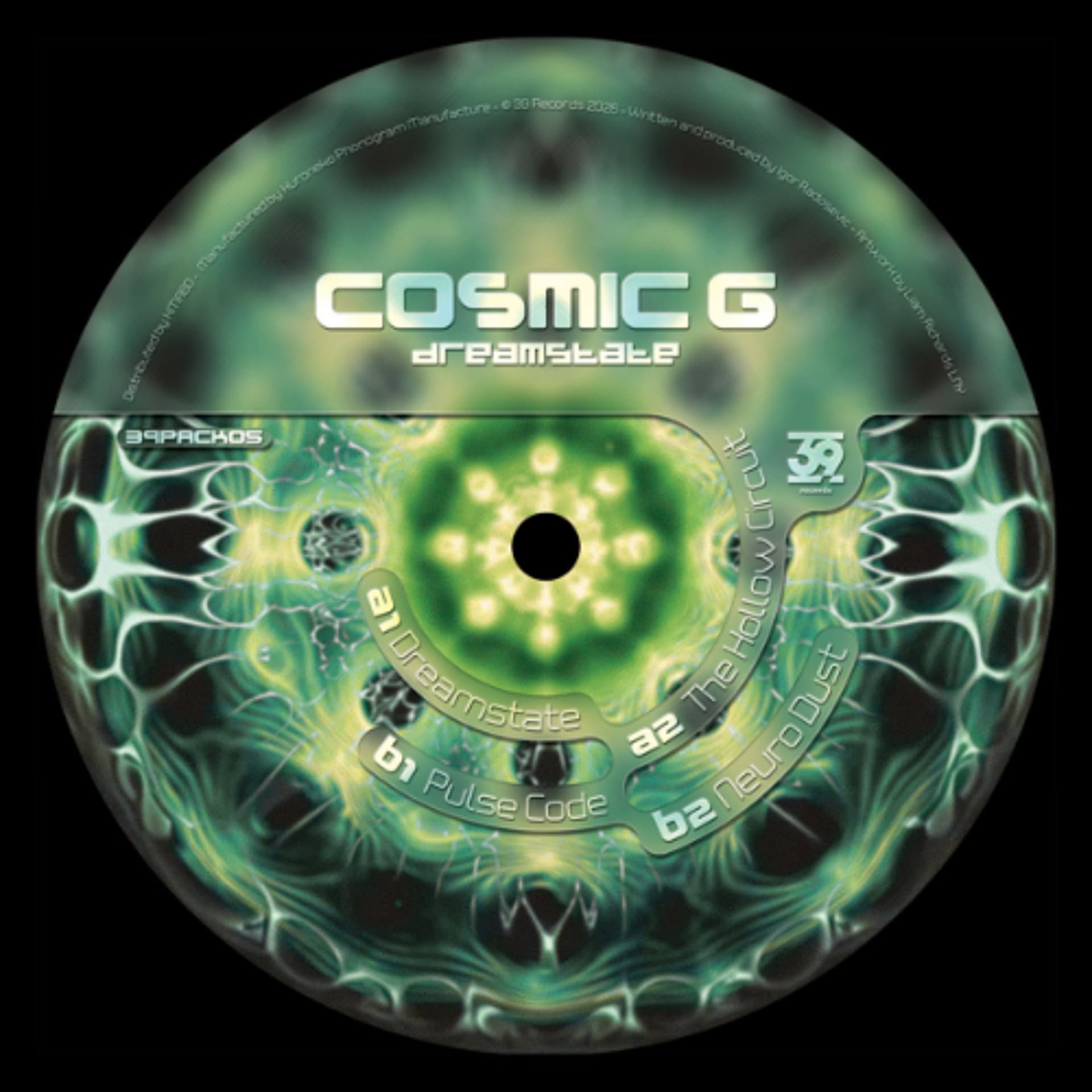 PREMIERE : Cosmic G - Pulse Code — Les Yeux Orange cover