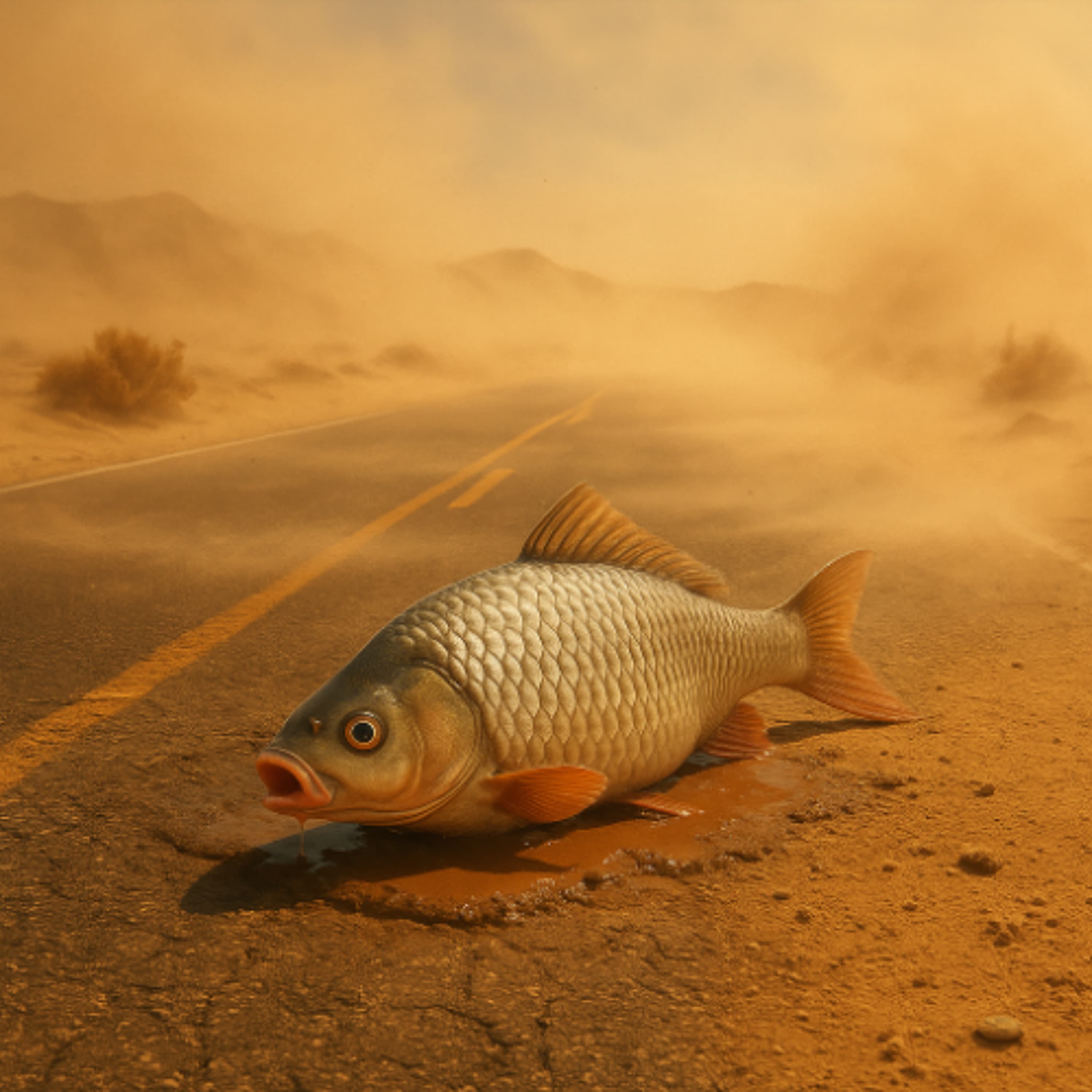 Fish out of Water - Breathing Statue cover