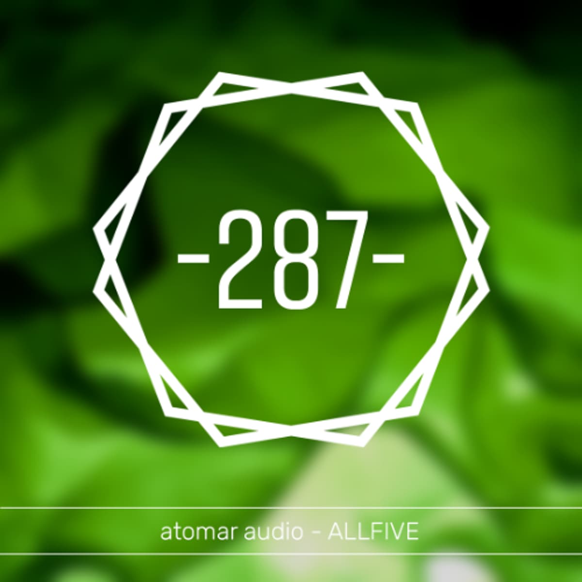 atomar audio -287- ALLFIVE - atomar audio | Techno Podcast cover