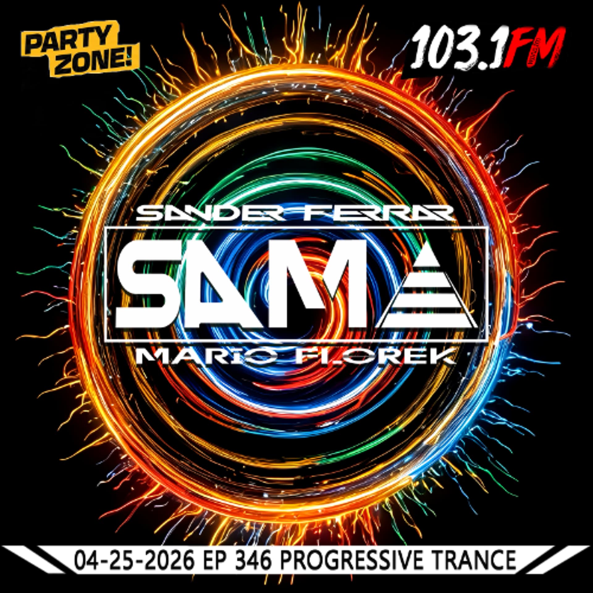 04-25-2026 Party Zone EP 346  S.A.M.A. — Mario Florek (S.A.M.A. & XM Project) cover