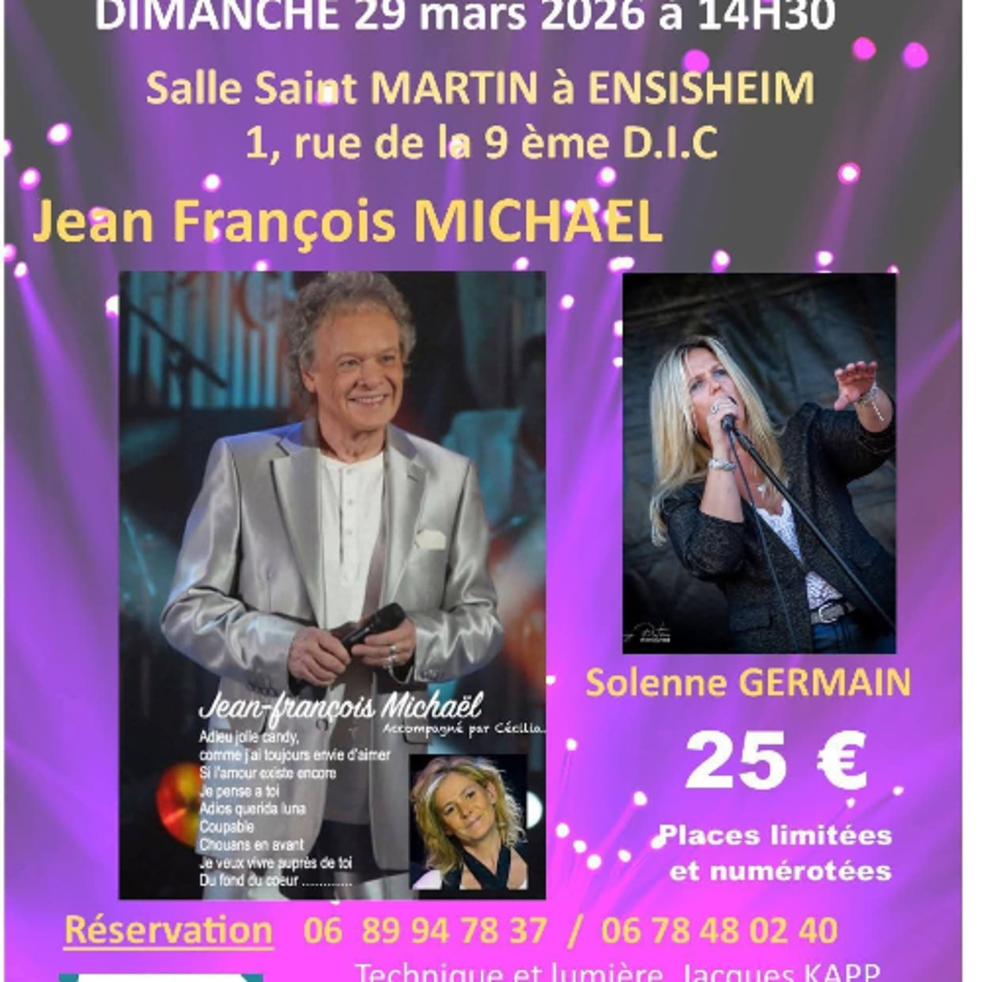 Interview de Jean-François MICHAEL ("Adieu jolie Candy") en concert en Alsace ! — Yann Fadigas cover