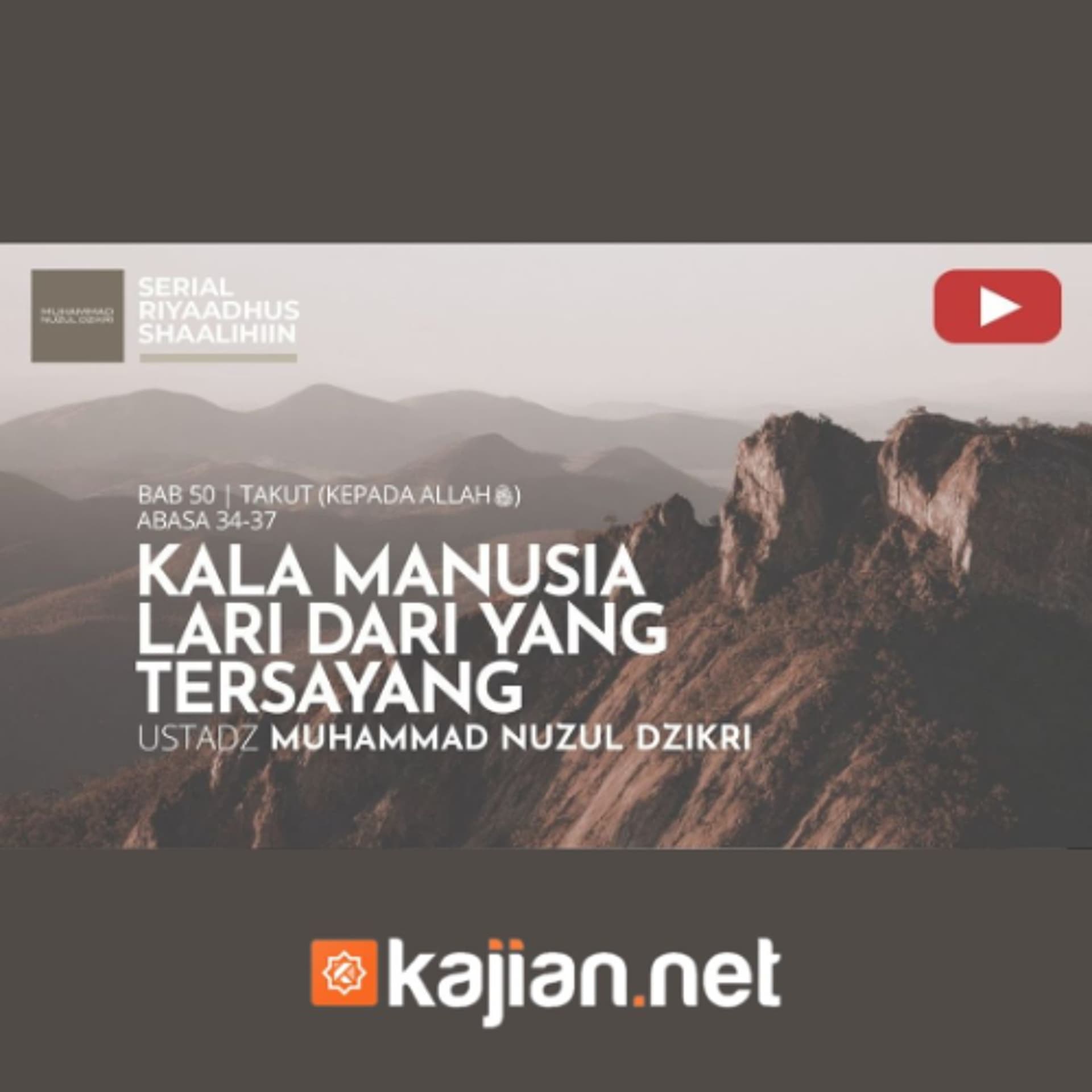 1925. Kala Manusia Lari dari yang Tersayang - Ustadz Muhammad Nuzul Dzikri, Lc. - SoundCloud Kajian.net cover