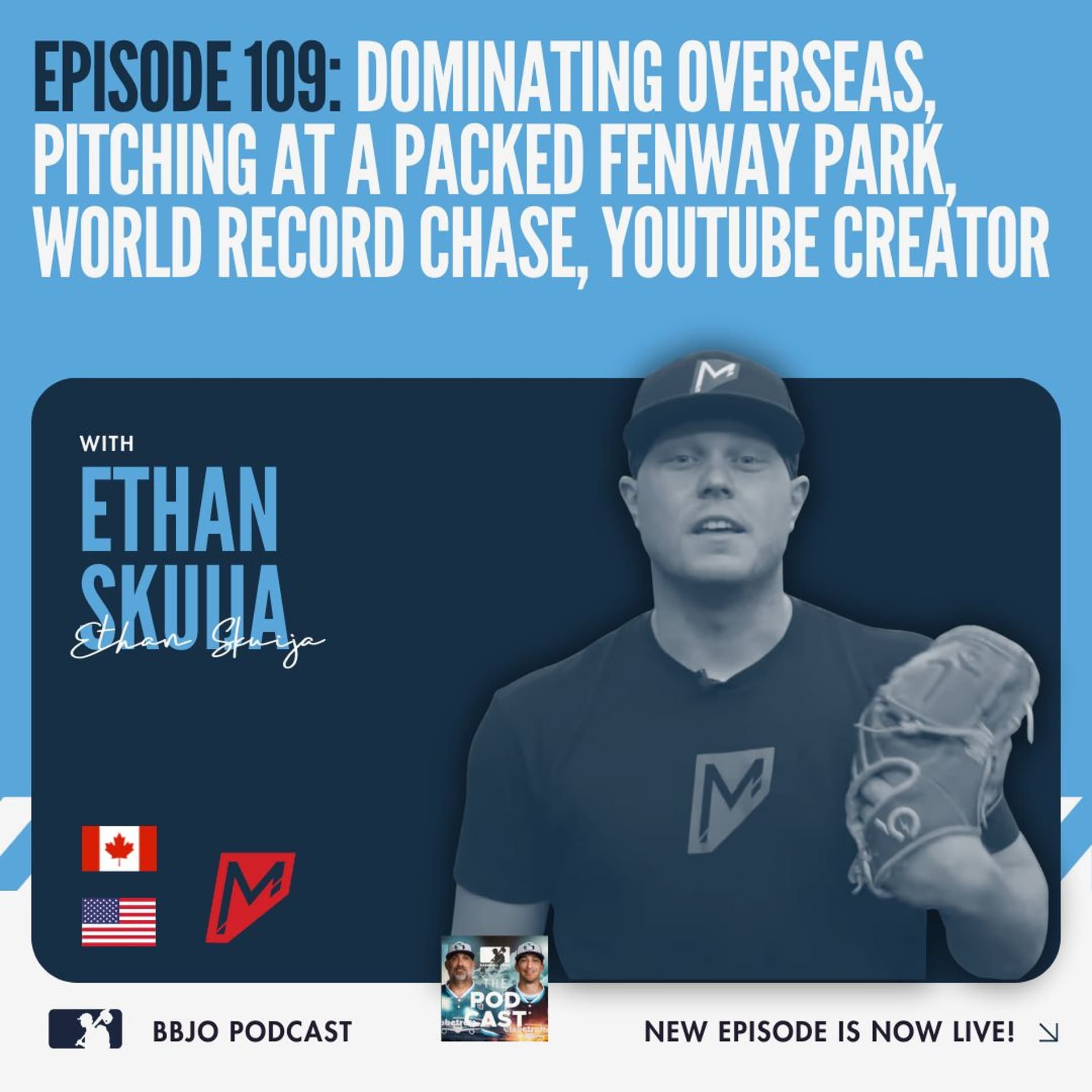 From Overseas to Pitching at a Packed Fenway Park to YouTube Content Creator - Baseball Jobs Overseas Podcast cover