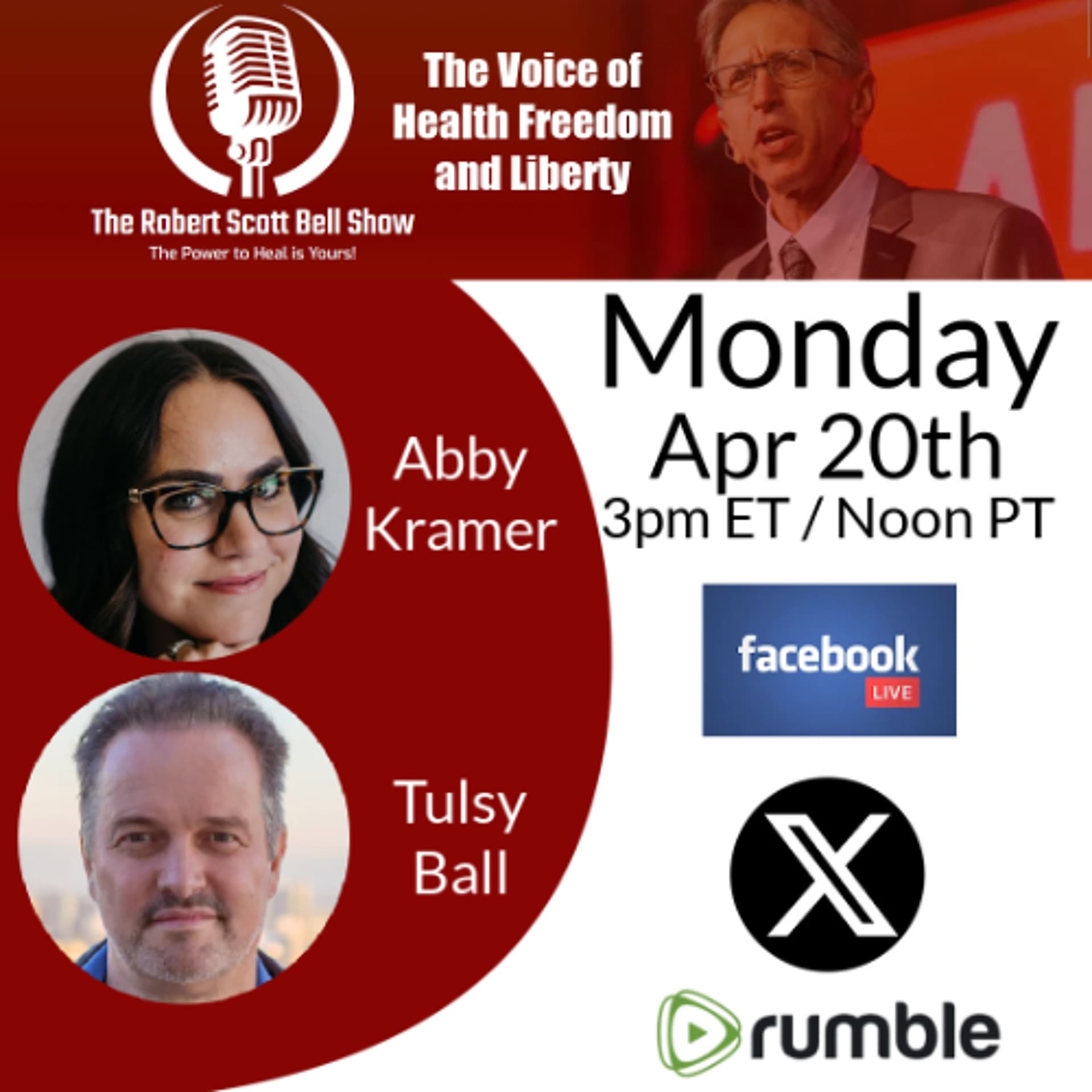 MAHA Slams CDC Pick, Abby Kramer, Fringe, Tulsy Ball, Chagit Functional Mushrooms, Psychedelic Ex — The Robert Scott Bell Show cover