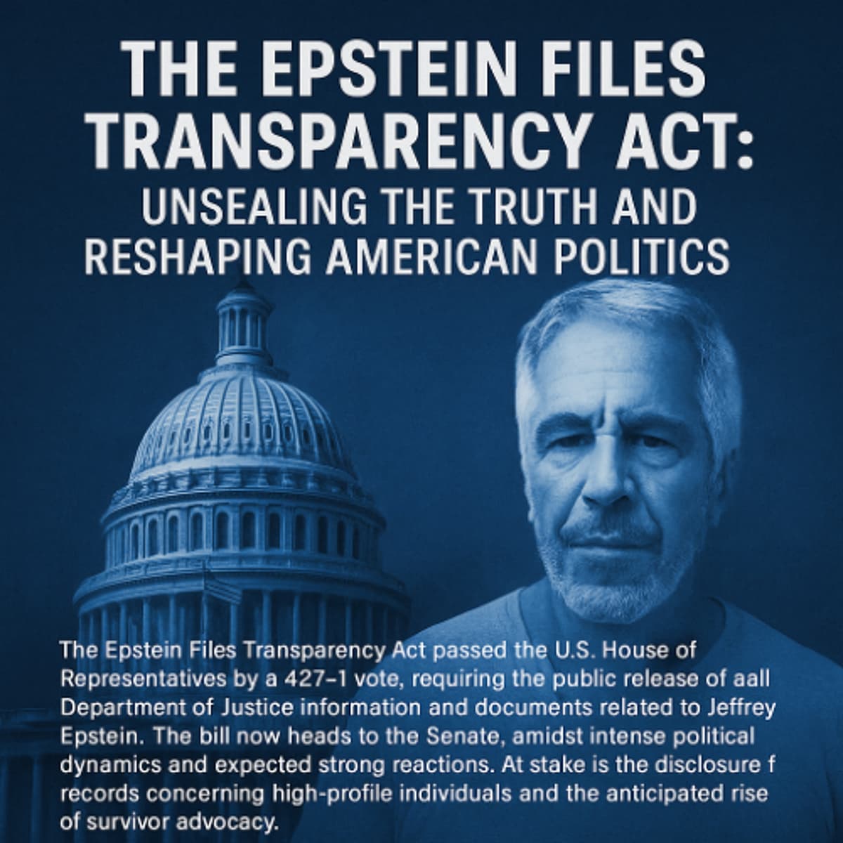 The Epstein Files Transparency Act: Unsealing the Truth and Reshaping American Politics - The Rock of Talk cover