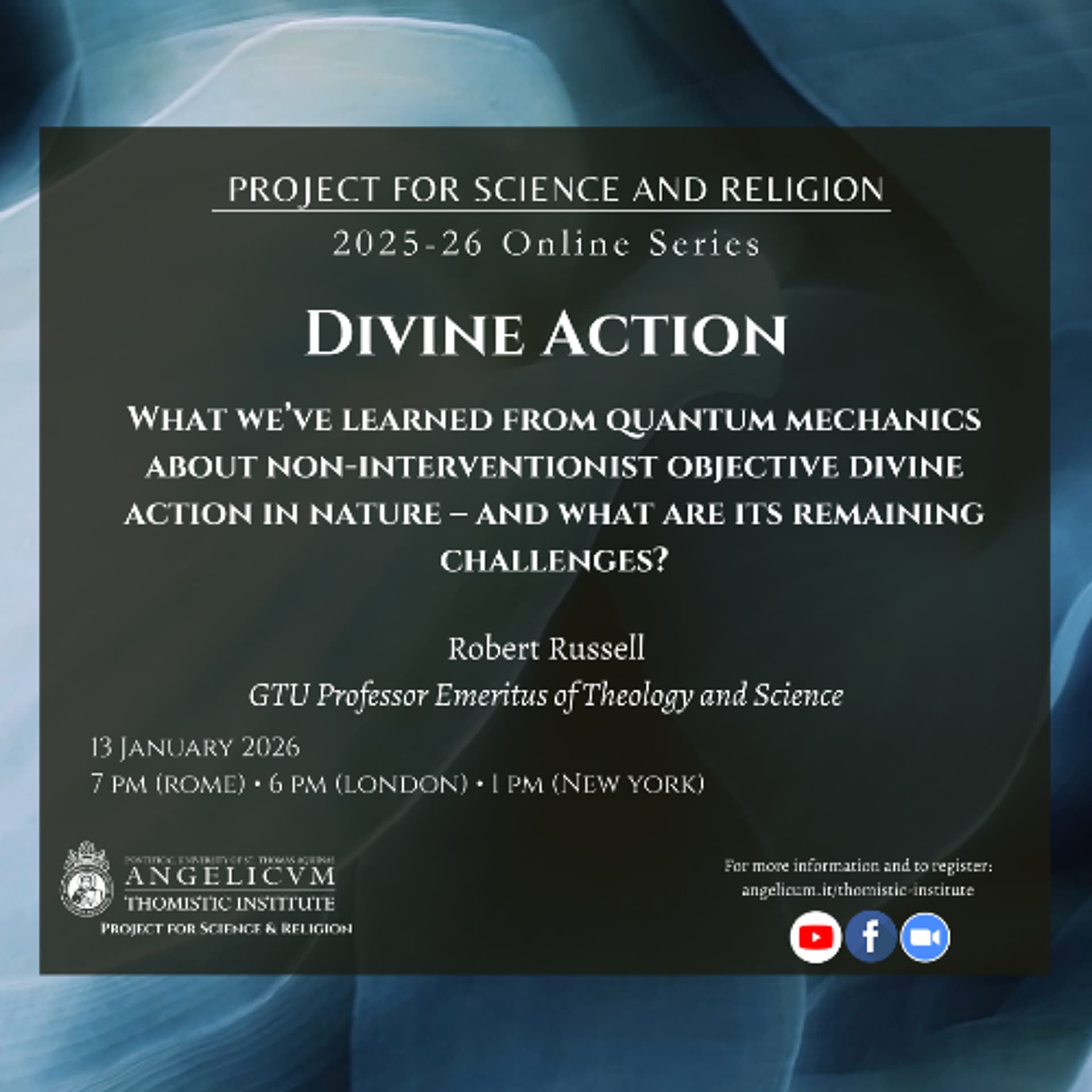 What we’ve learned from quantum mechanics about NIODA in nature | Dr. Robert Russell - Angelicum Thomistic Institute cover