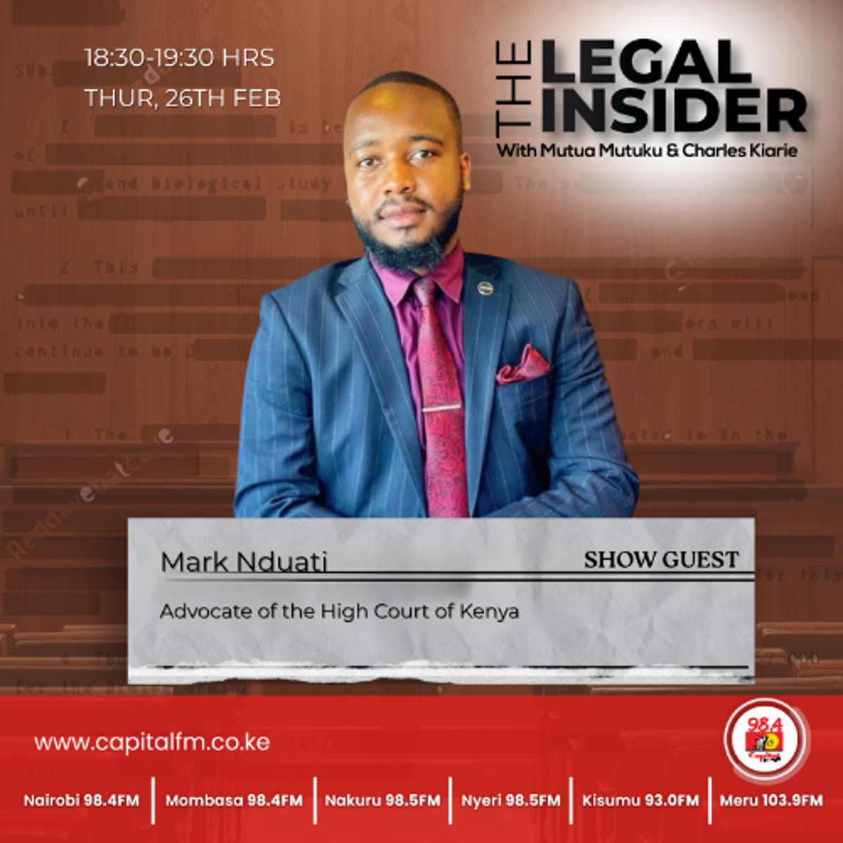 The Legal Insider With Mark Nduati | Get Inside The Coop - Capital FM cover